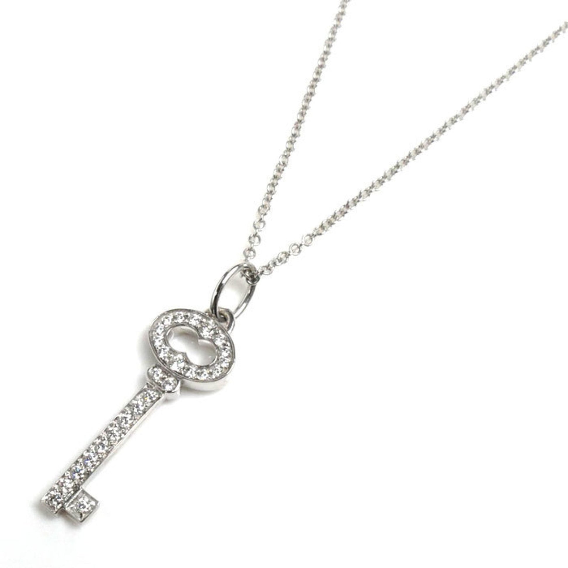 Tiffany & Co Clé ovale, Silver, White Gold, necklace