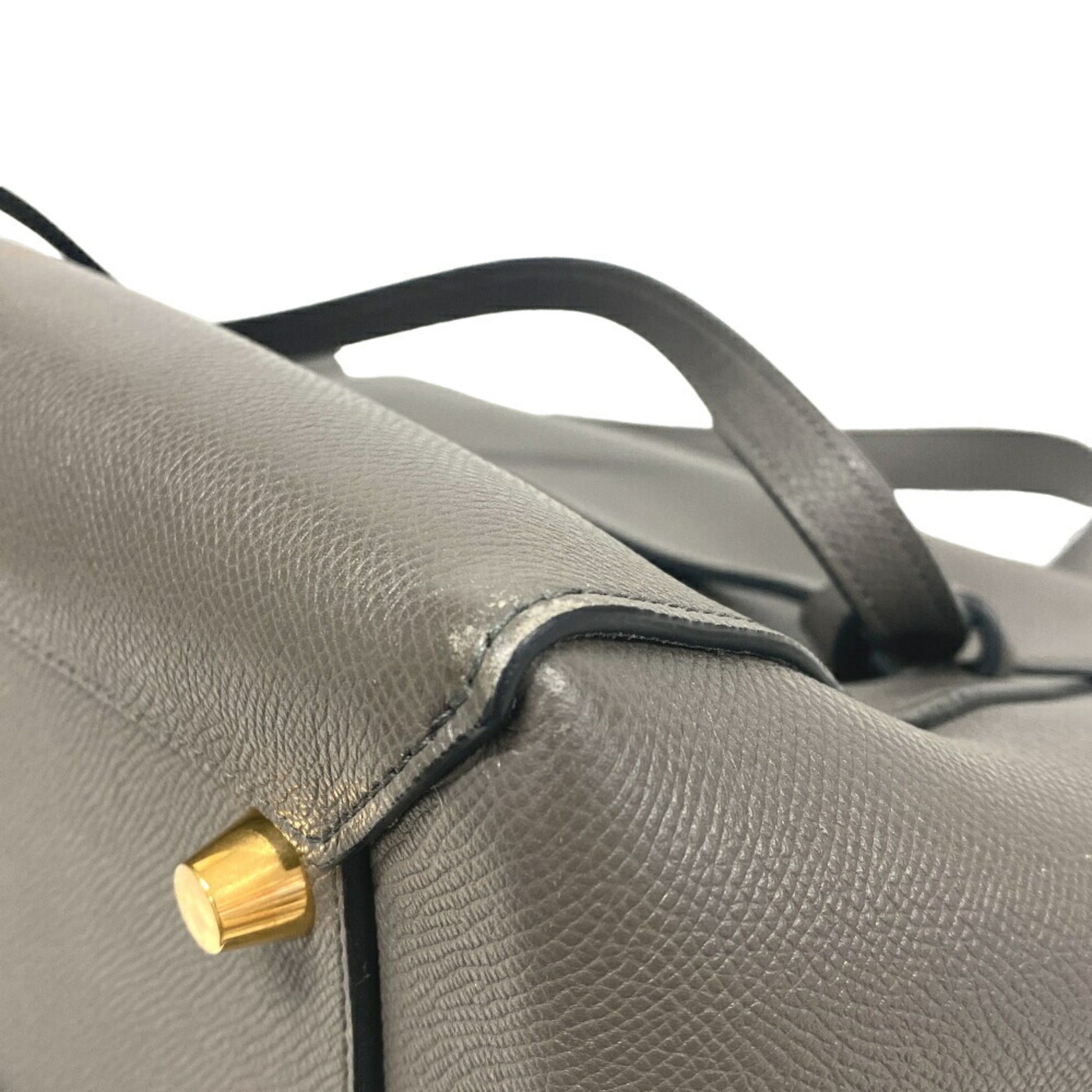 Céline, Grey, Leather, handbag