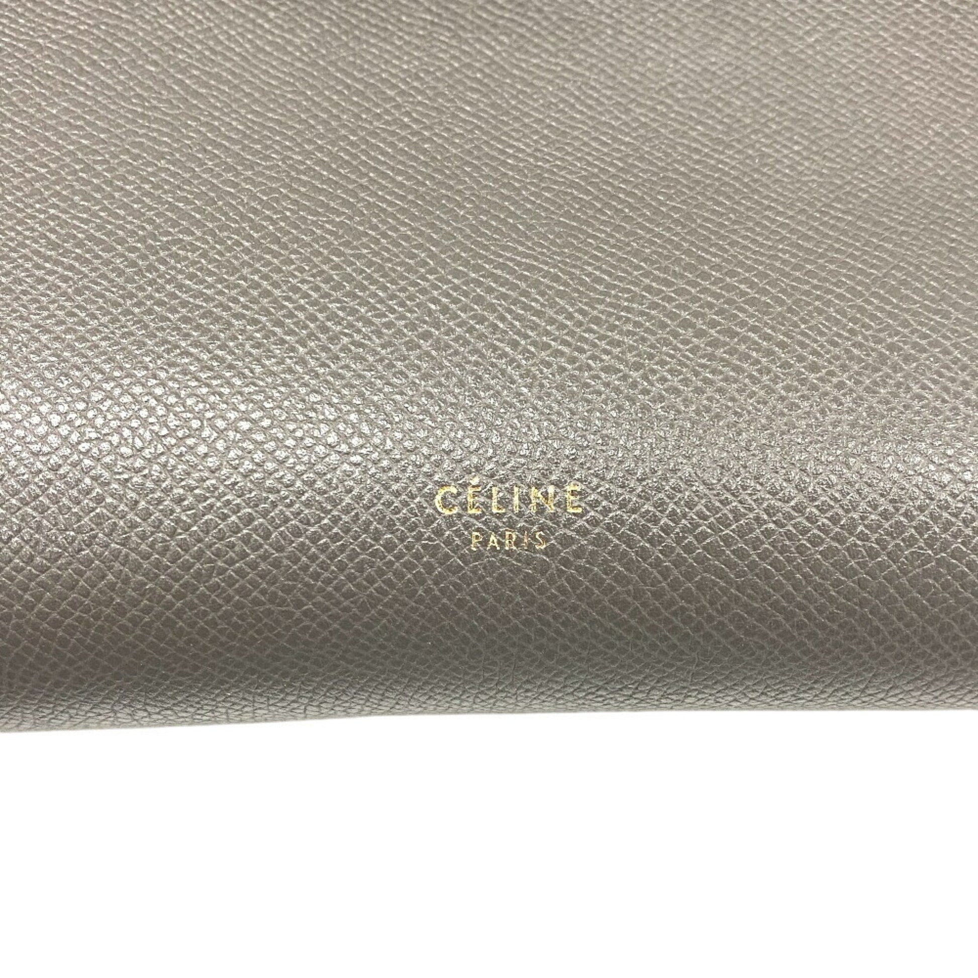 Céline, Grey, Leather, handbag