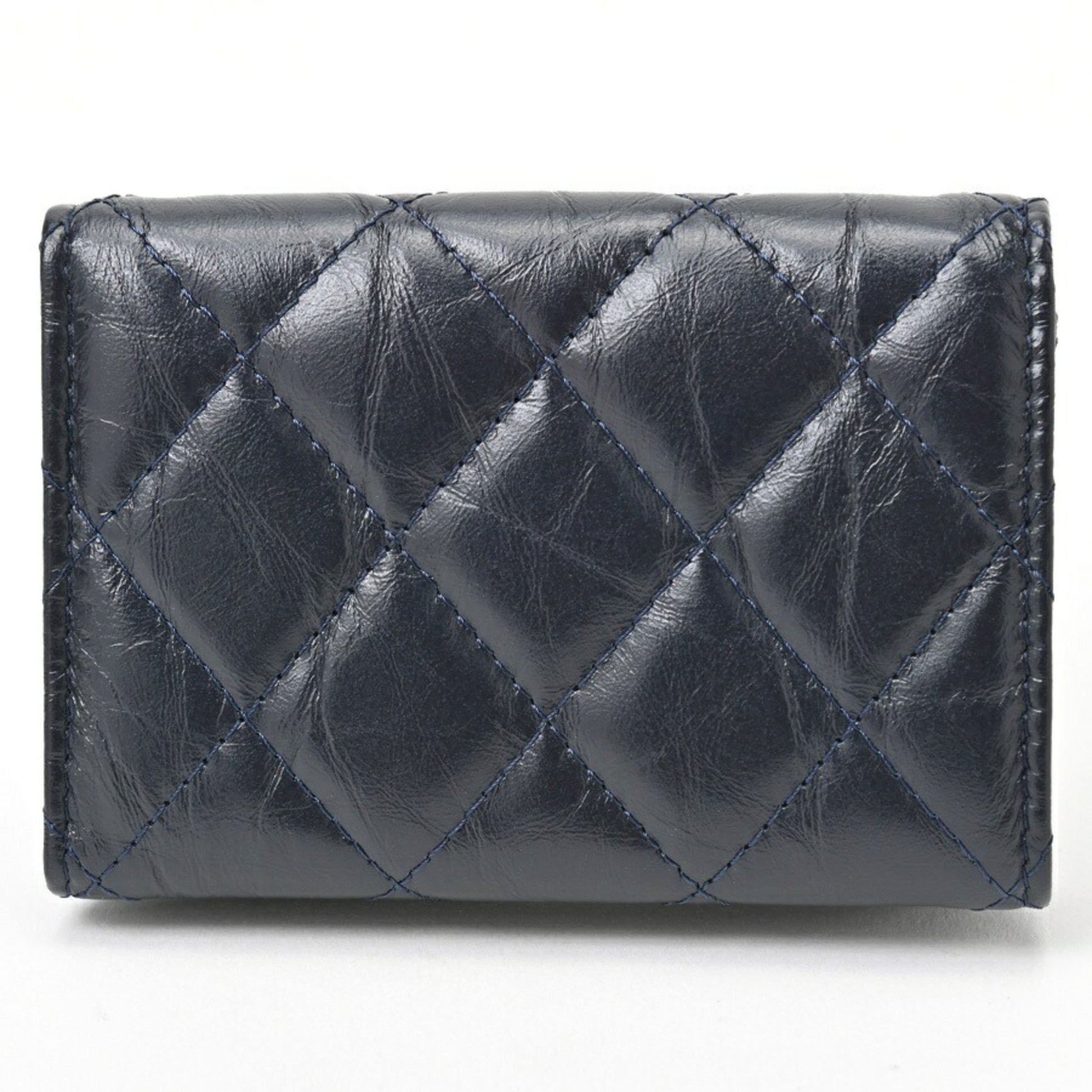 "Chanel 2,55", Black, Leather, wallet