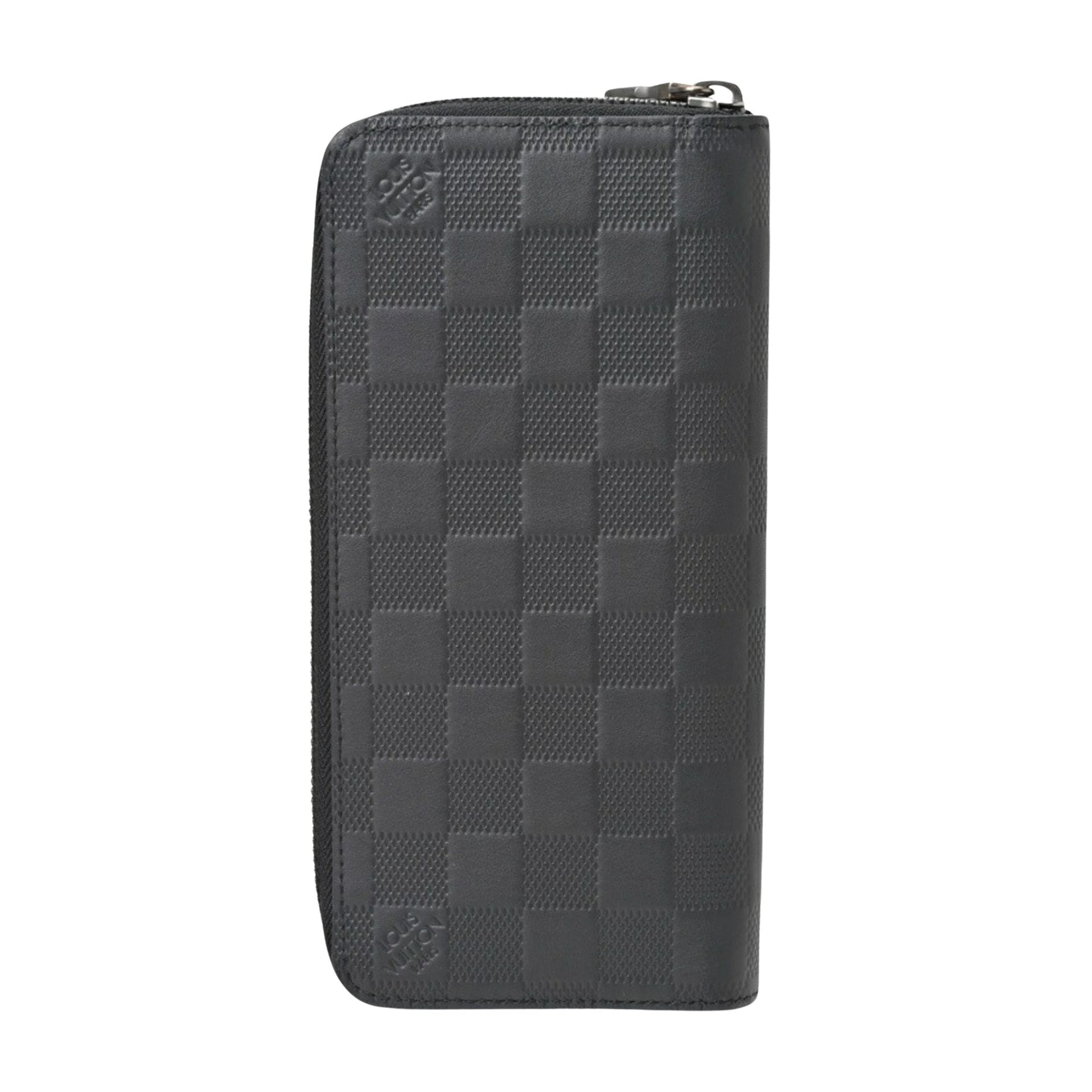 Louis Vuitton Zippy Wallet Vertical, Black, Leather, wallet