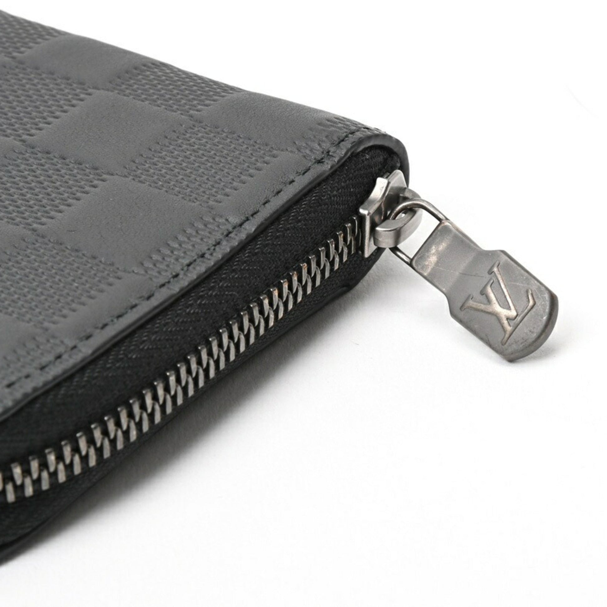 Louis Vuitton Zippy Wallet Vertical, Black, Leather, wallet