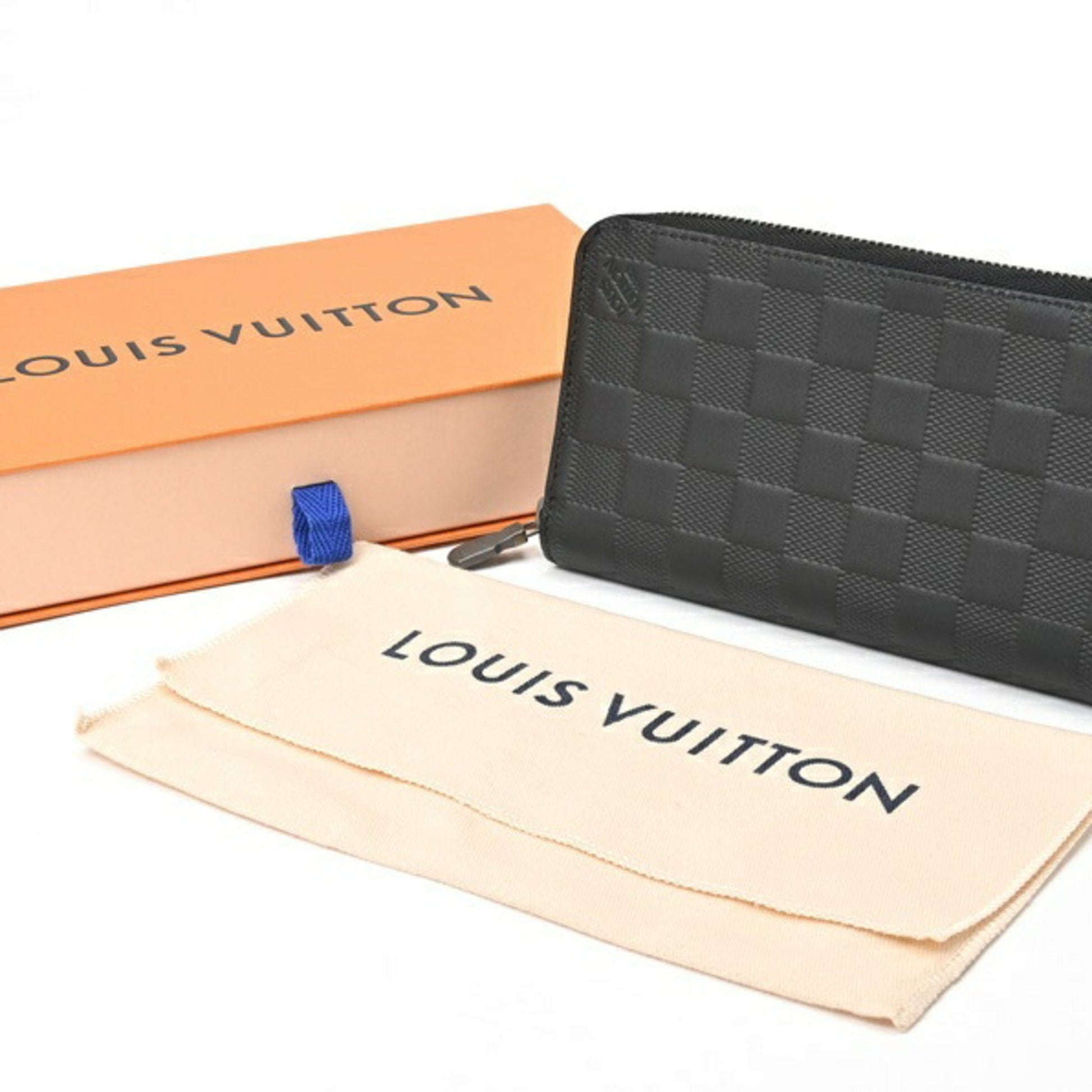 Louis Vuitton Zippy Wallet Vertical, Black, Leather, wallet