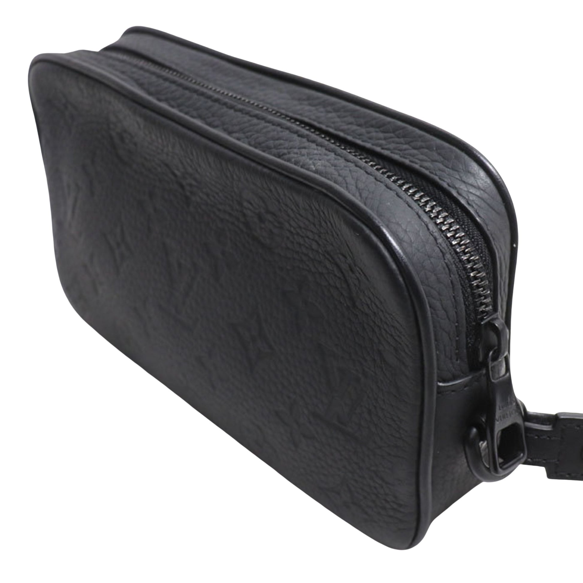 Louis Vuitton Volga, Black, Leather, clutch