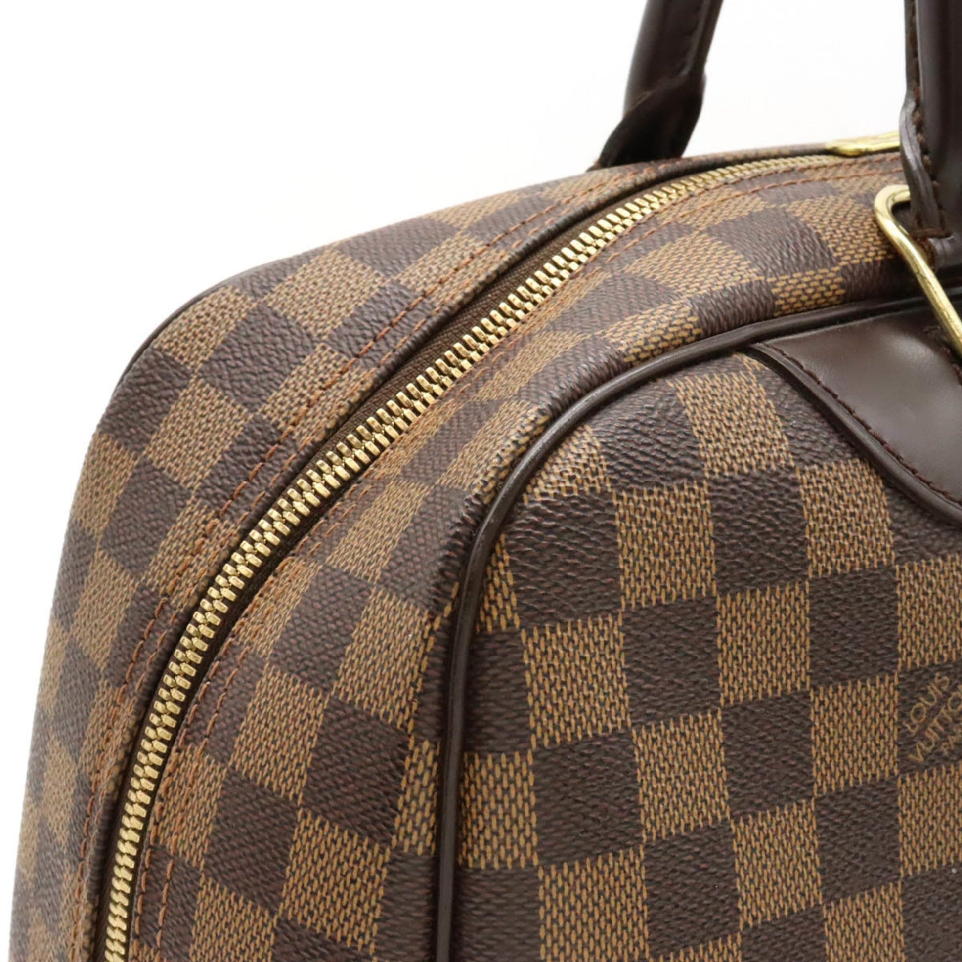 Louis Vuitton Deauville, Brown, Canvas, tote