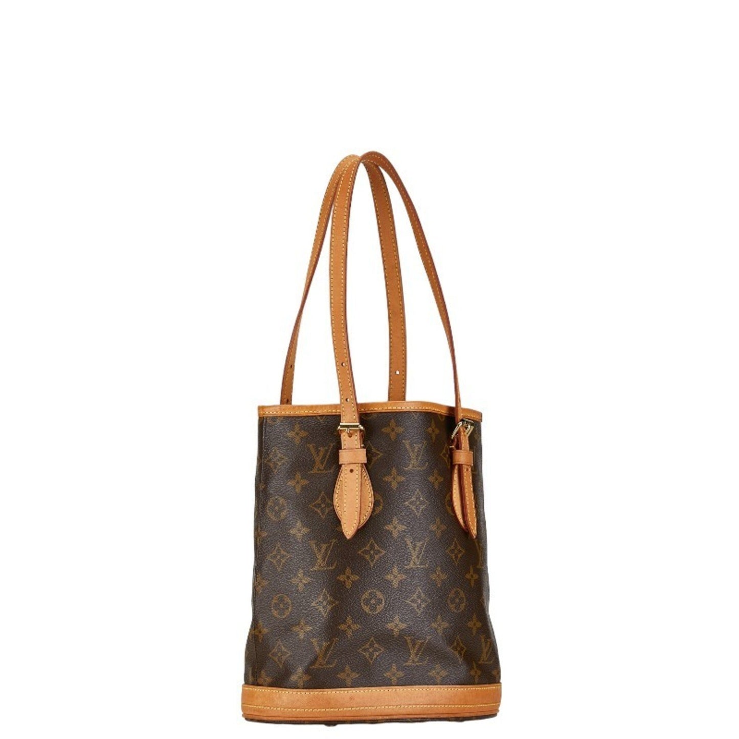 Louis Vuitton Bucket PM, Brown, Canvas, tote