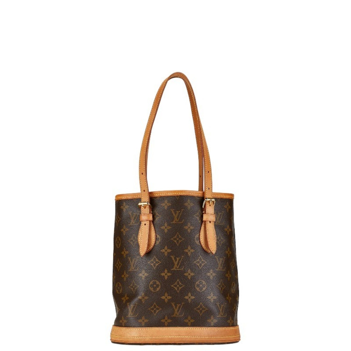 Louis Vuitton Bucket PM, Brown, Canvas, tote