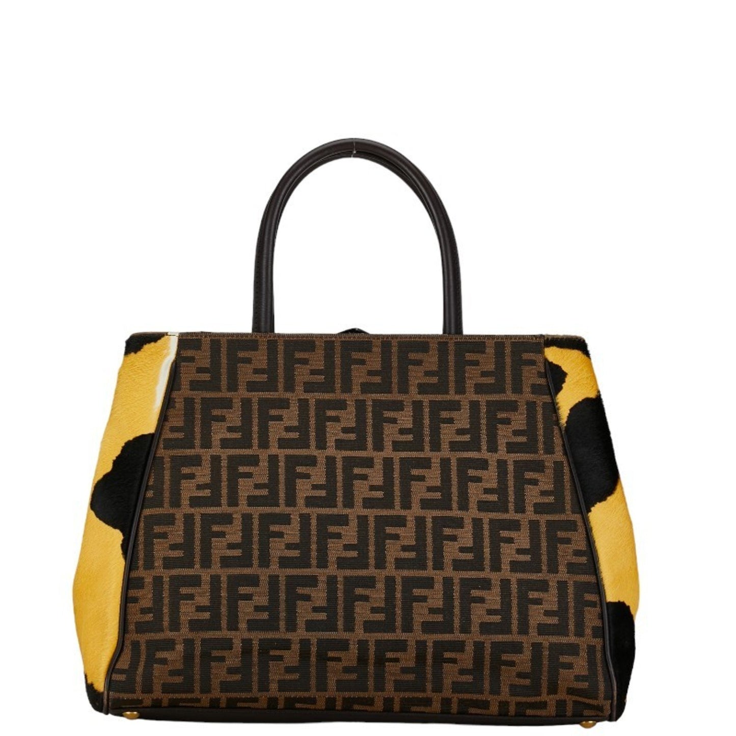 Fendi Zucca, Brown, Canvas, handbag