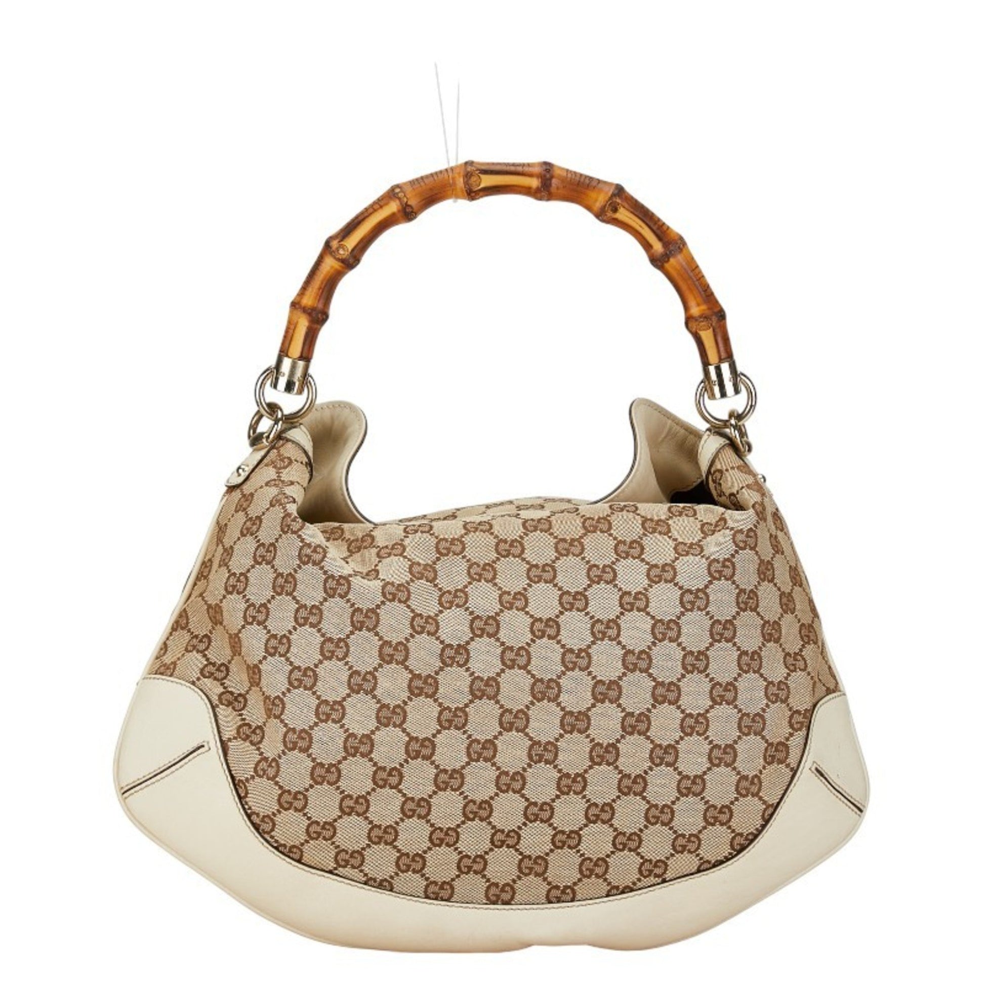 Gucci Bamboo, Brown, Canvas, handbag