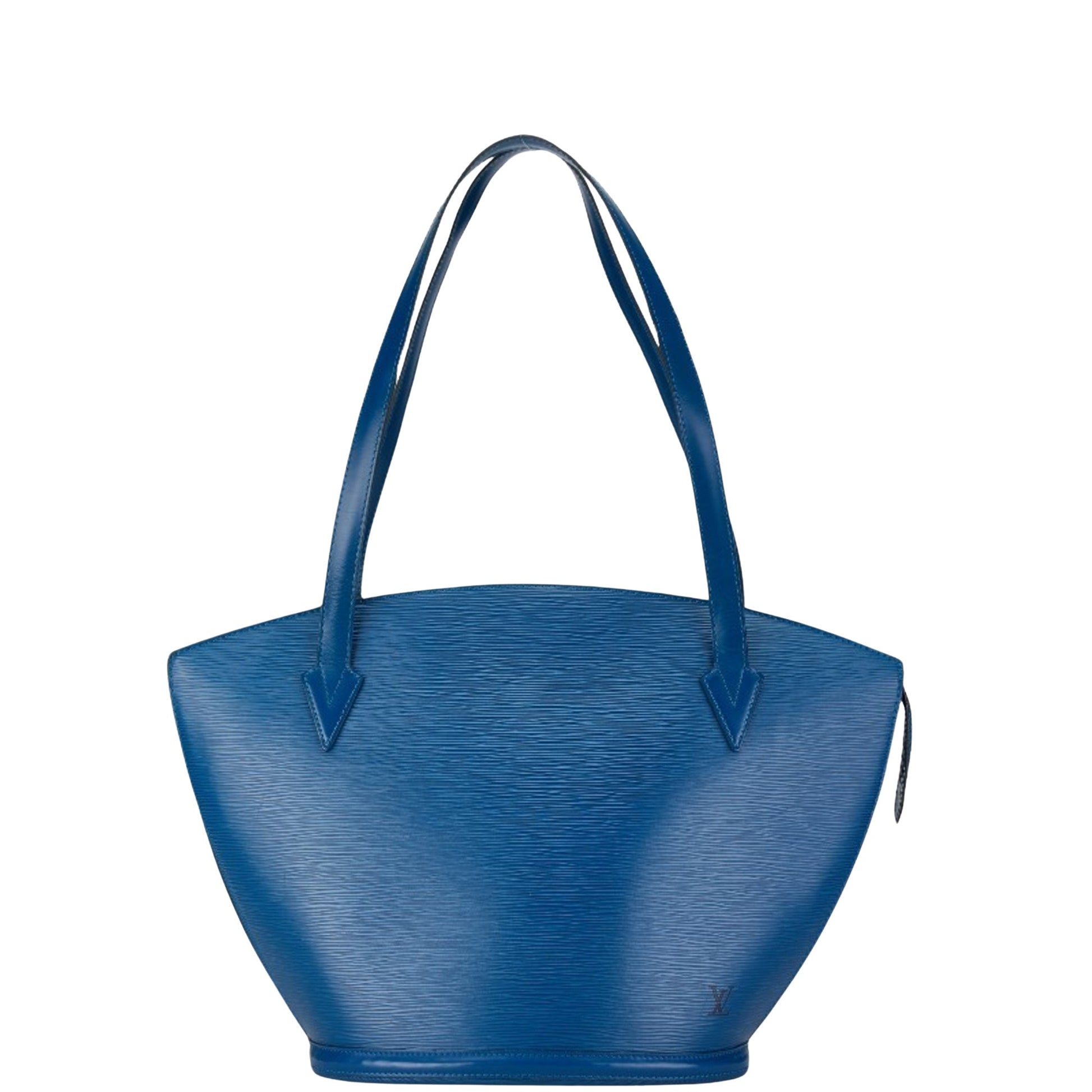 Louis Vuitton Saint Jacques, Blue, Leather, tote