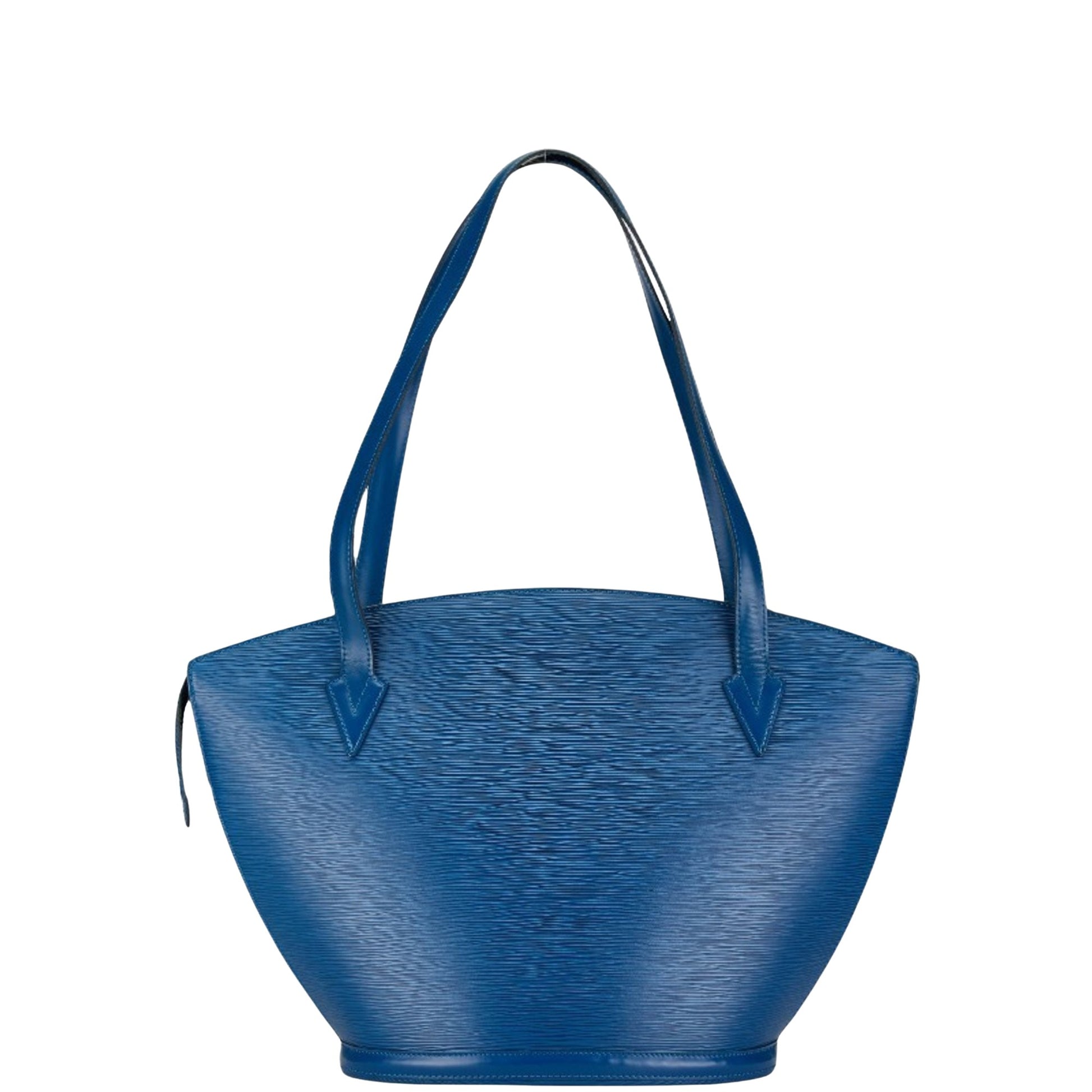 Louis Vuitton Saint Jacques, Blue, Leather, tote