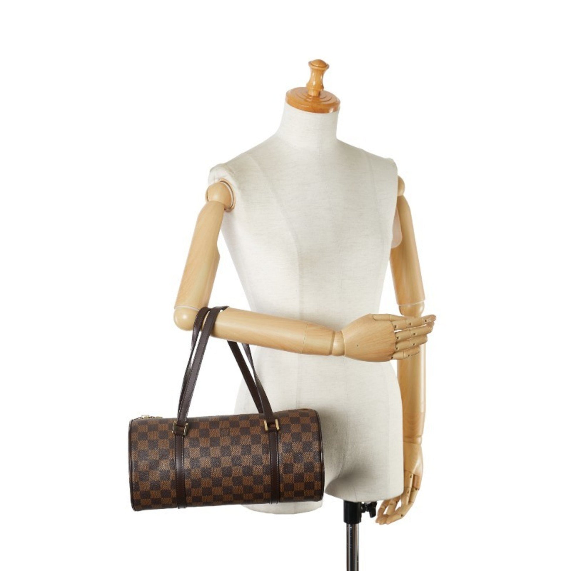 Louis Vuitton Papillon 30, Brown, Canvas, tote