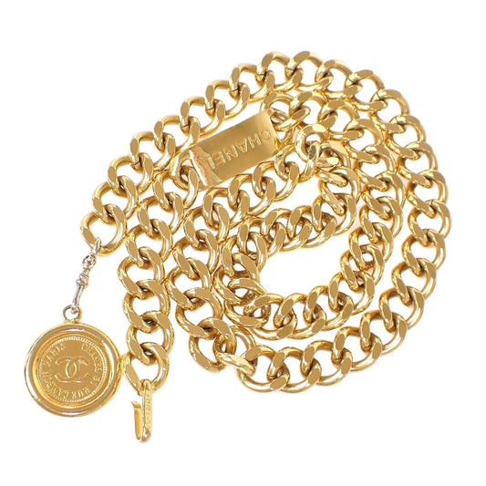 Chanel, Gold, Gold Plated, belt