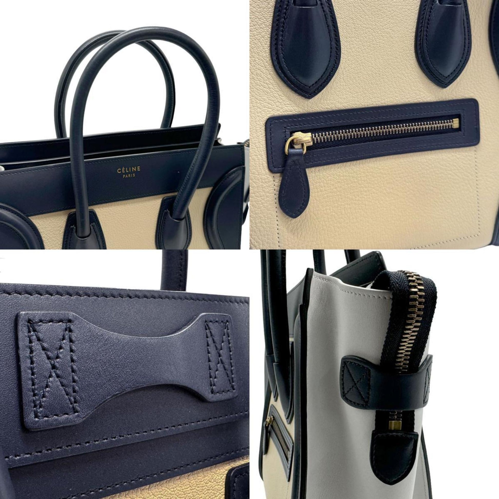 Céline Luggage, Multicolour, Leather, handbag