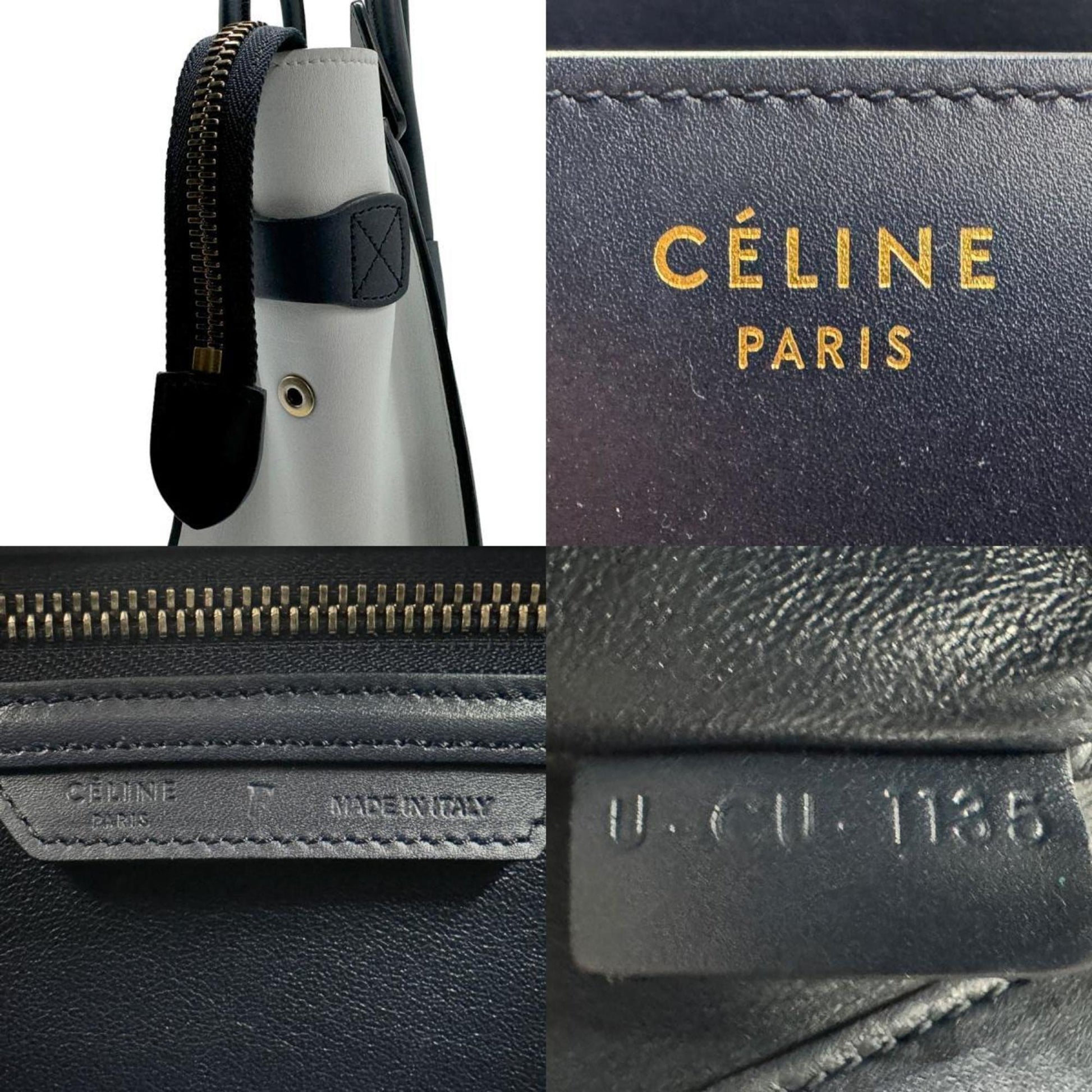 Céline Luggage, Multicolour, Leather, handbag