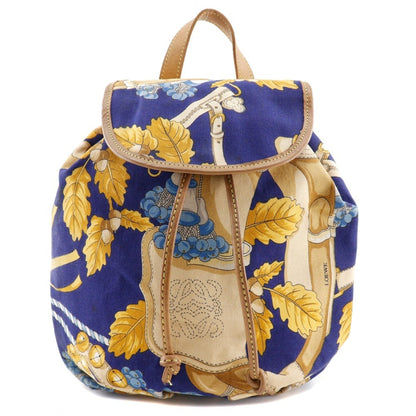 Loewe, Yellow, Canvas, backpack
