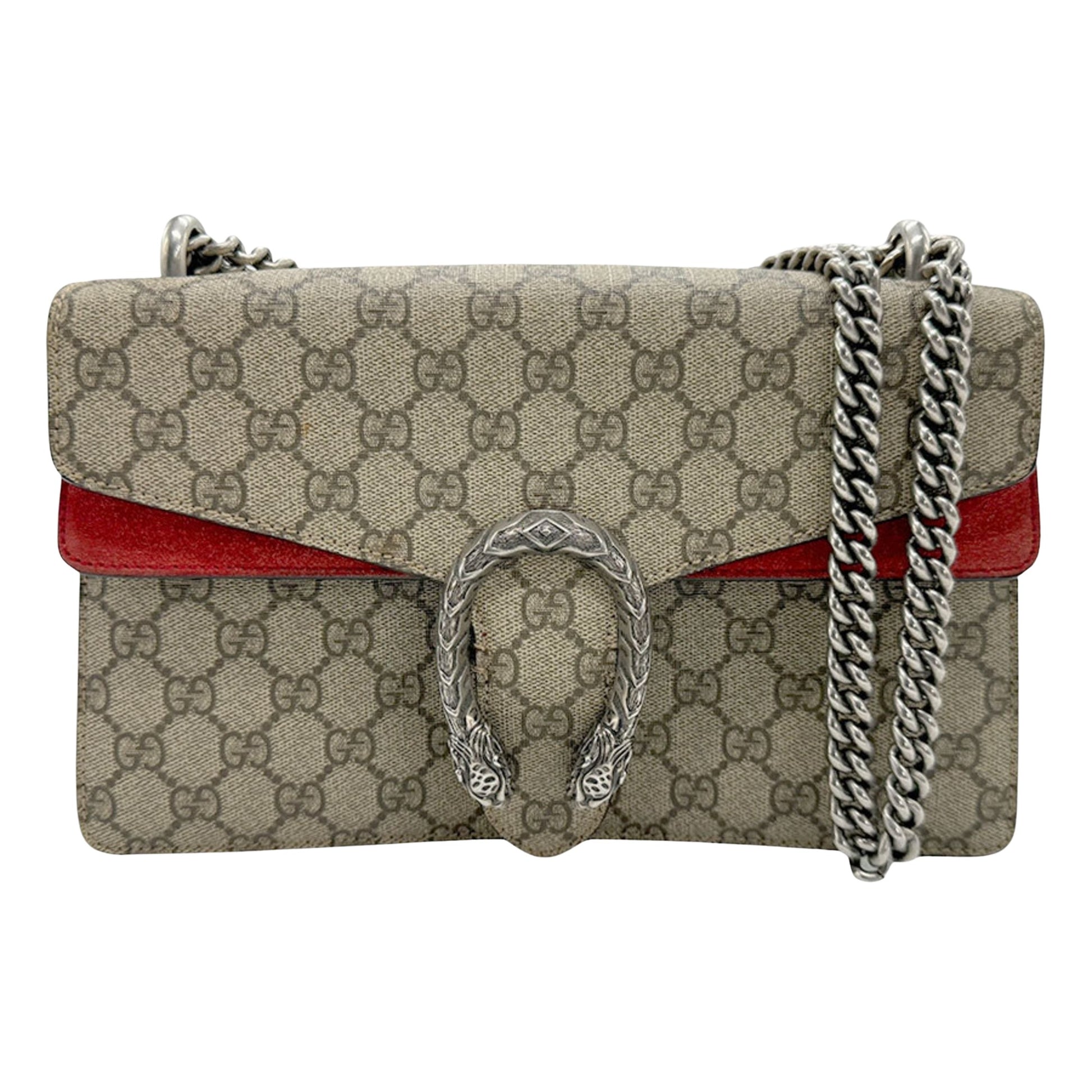 Gucci Dionysus, Beige, Canvas, shoulder