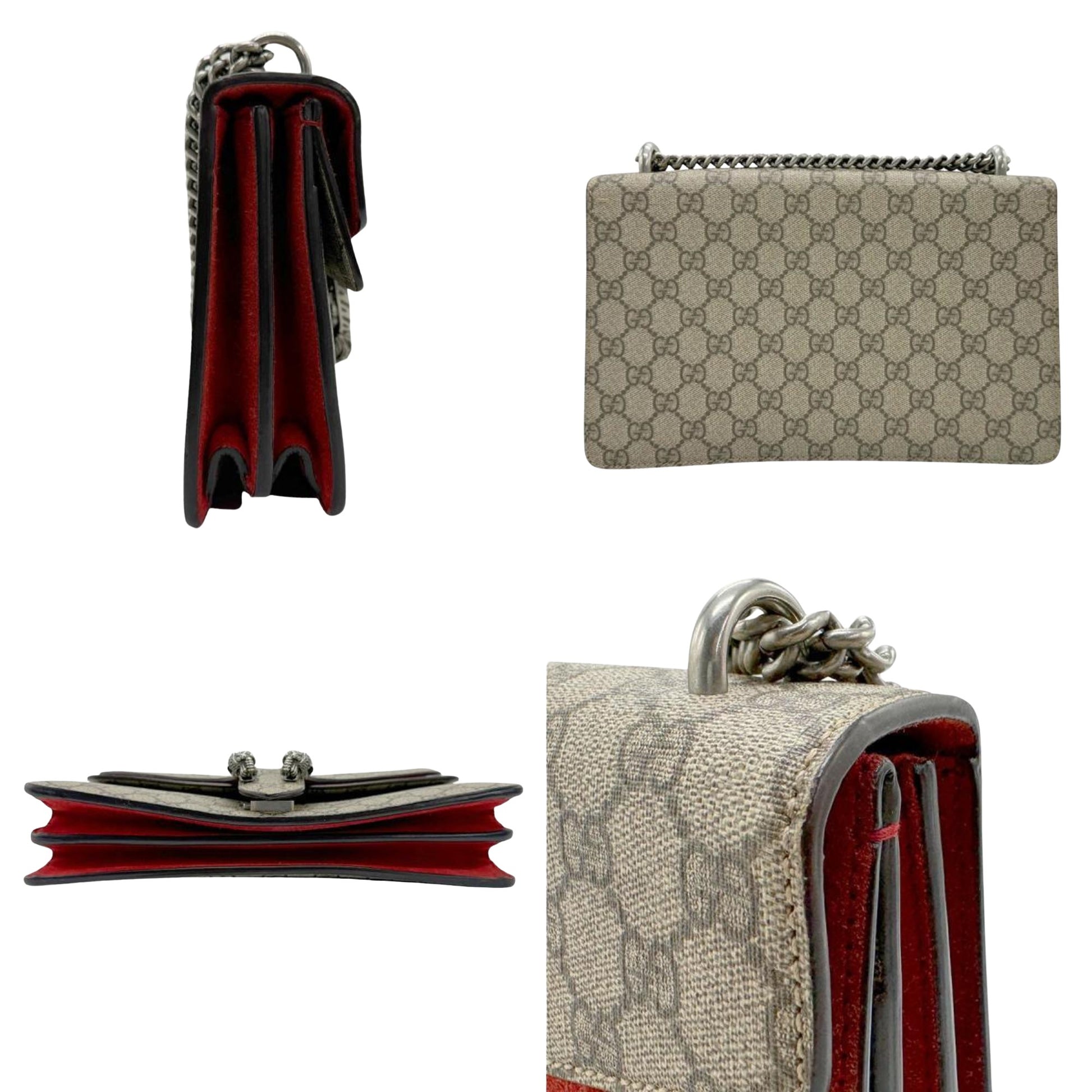 Gucci Dionysus, Beige, Canvas, shoulder