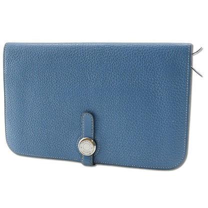 Hermès Dogon, Blue, Leather, wallet