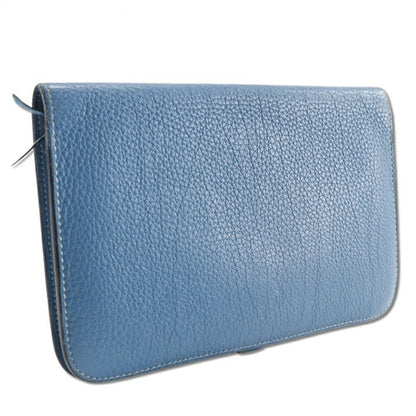 Hermès Dogon, Blue, Leather, wallet