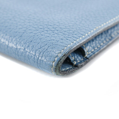 Hermès Dogon, Blue, Leather, wallet