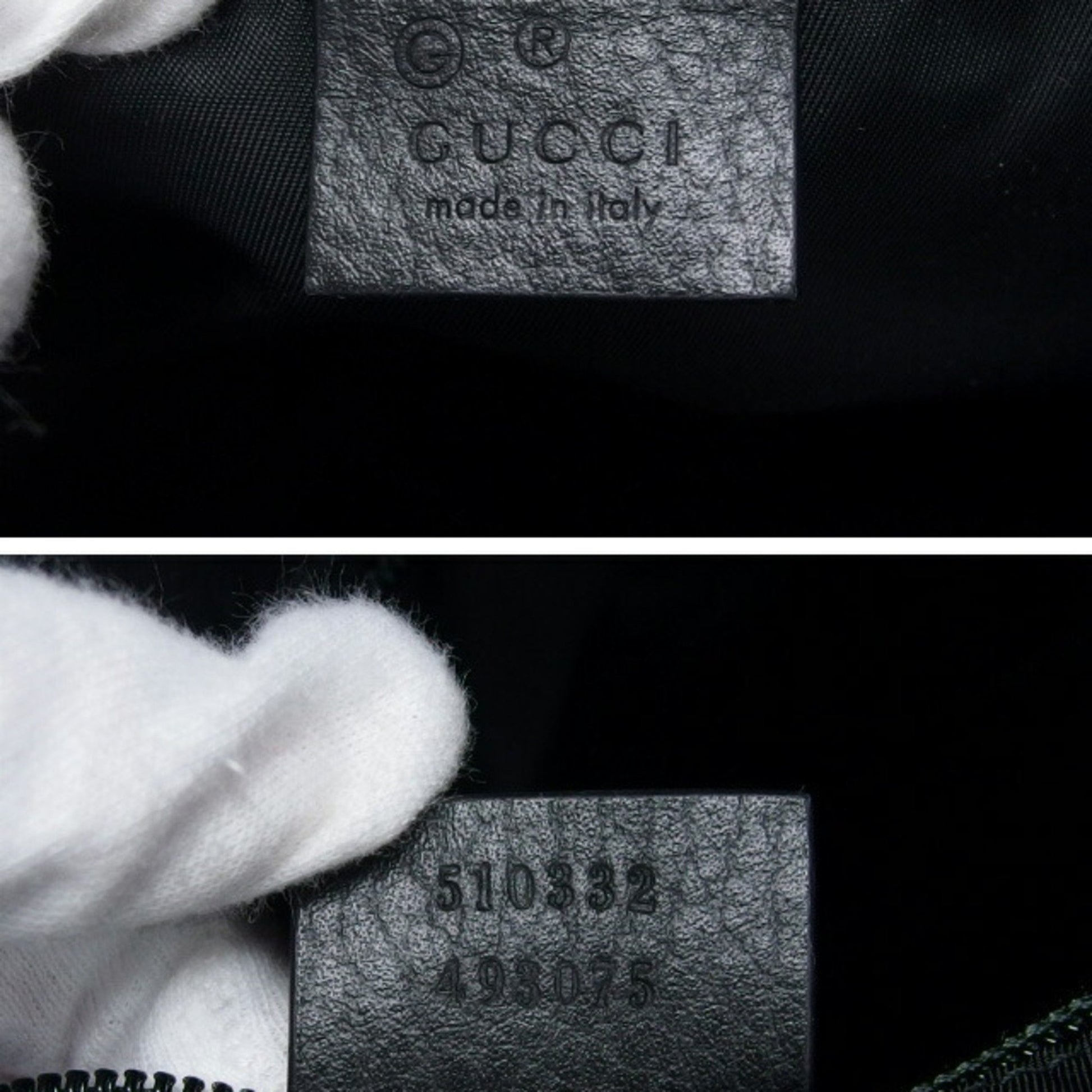 Gucci GG pattern, Black, Canvas, tote