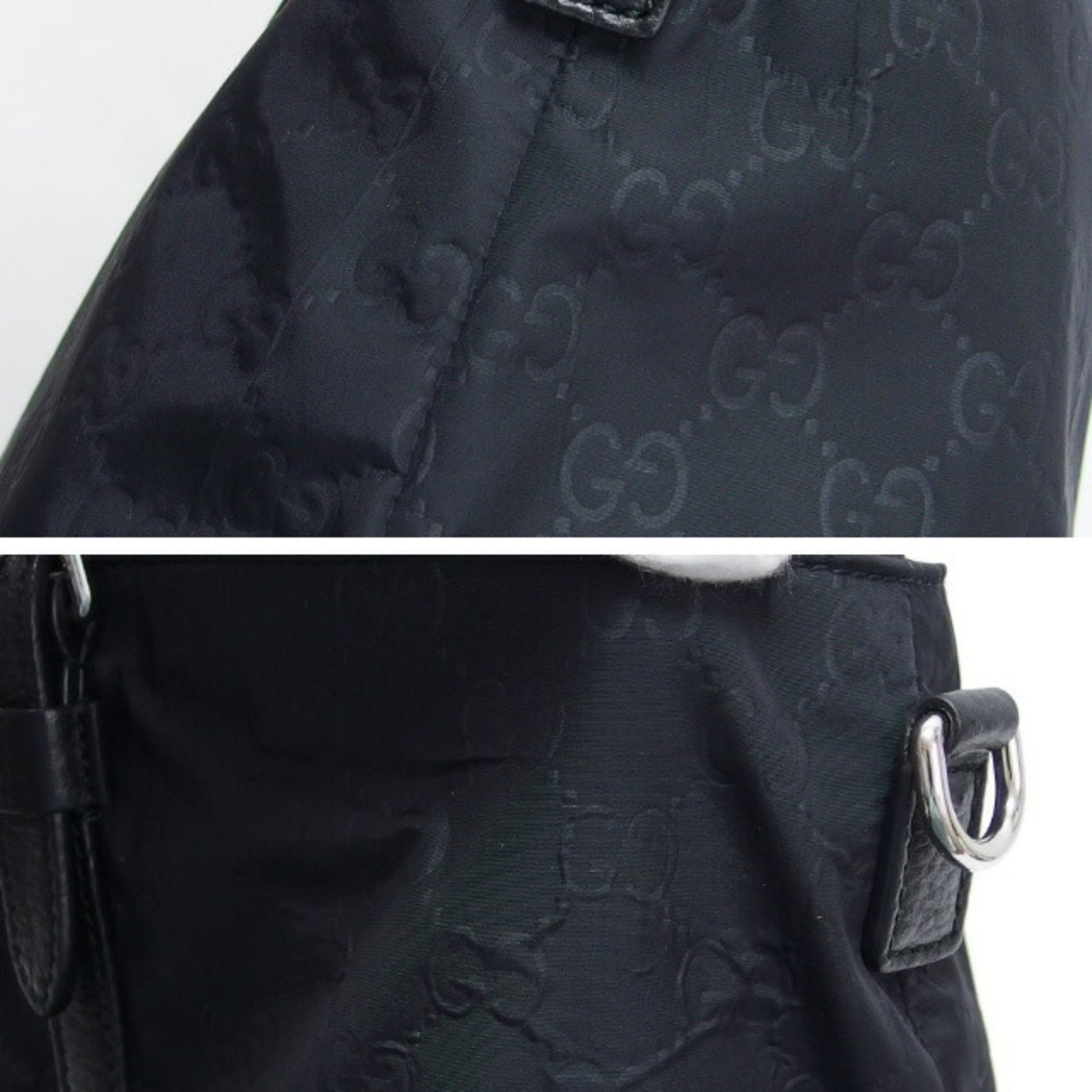 Gucci GG pattern, Black, Canvas, tote