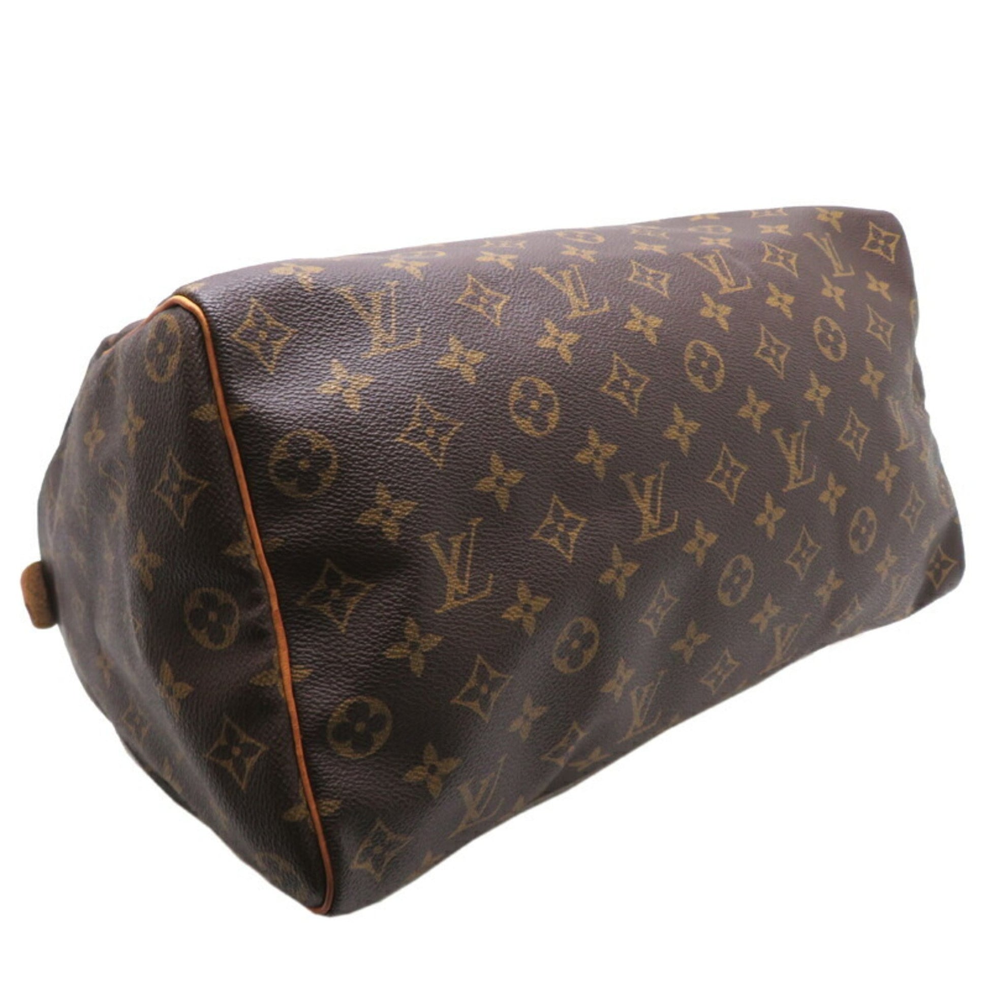 Louis Vuitton Speedy 35, Brown, Canvas, handbag