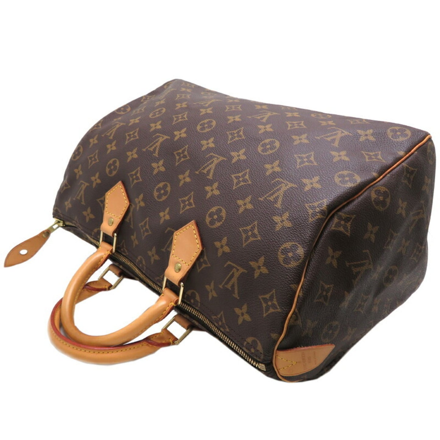 Louis Vuitton Speedy 35, Brown, Canvas, handbag