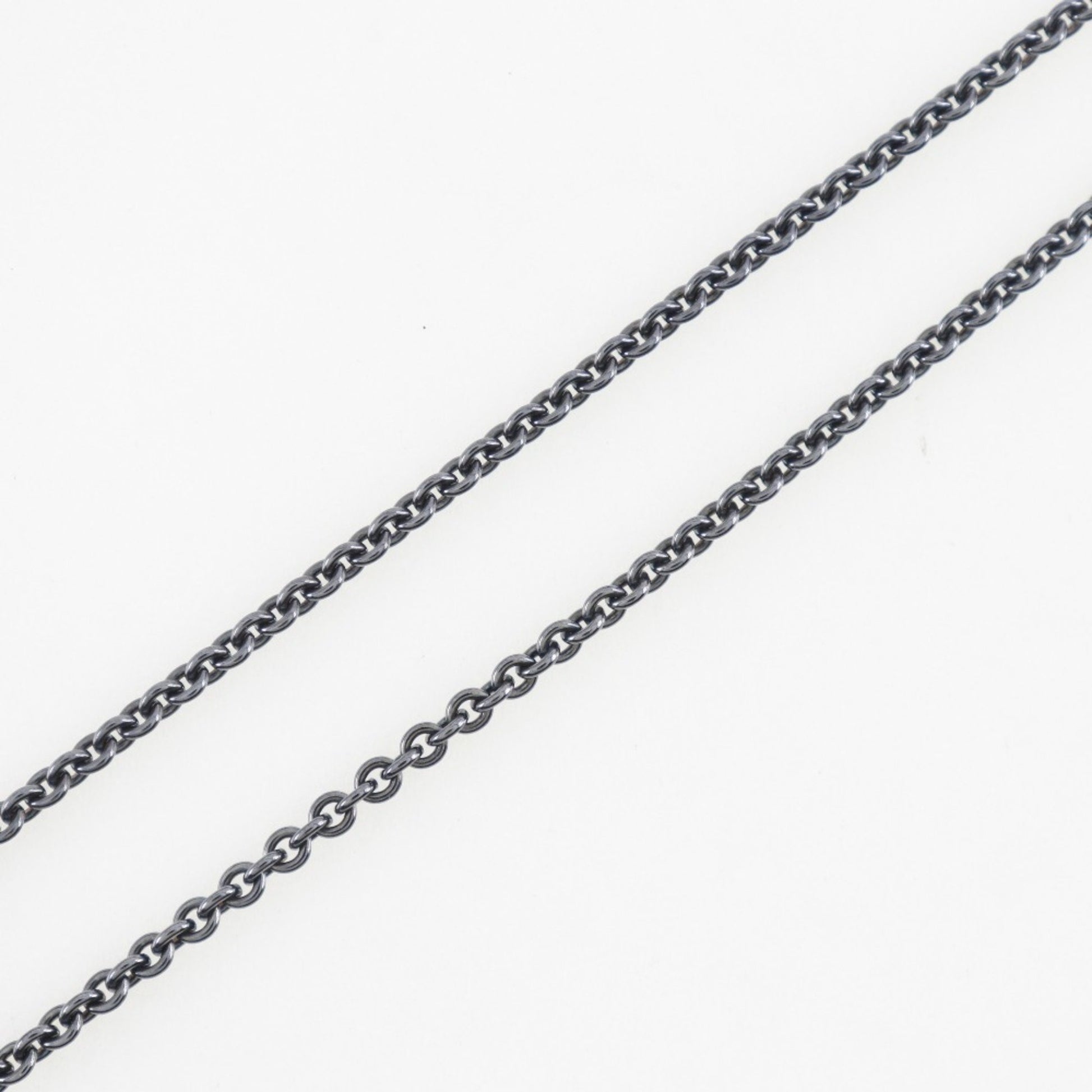 Hermès Chaine d'ancre, Black, Silver, necklace