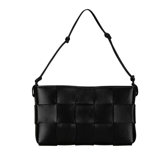 Bottega Veneta Cassette, Black, Leather, handbag