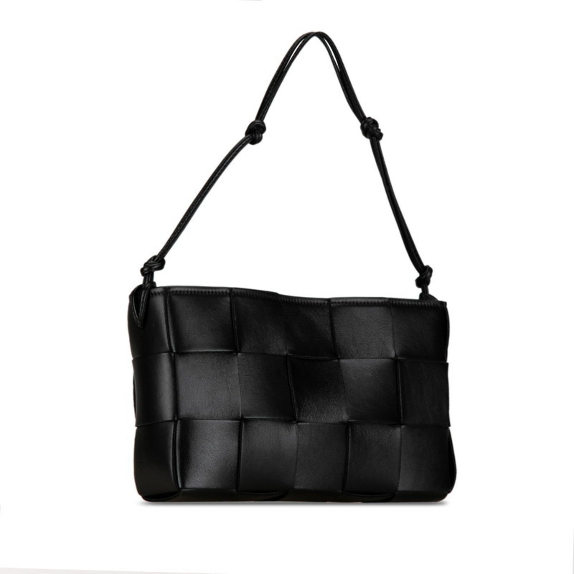 Bottega Veneta Cassette, Black, Leather, handbag