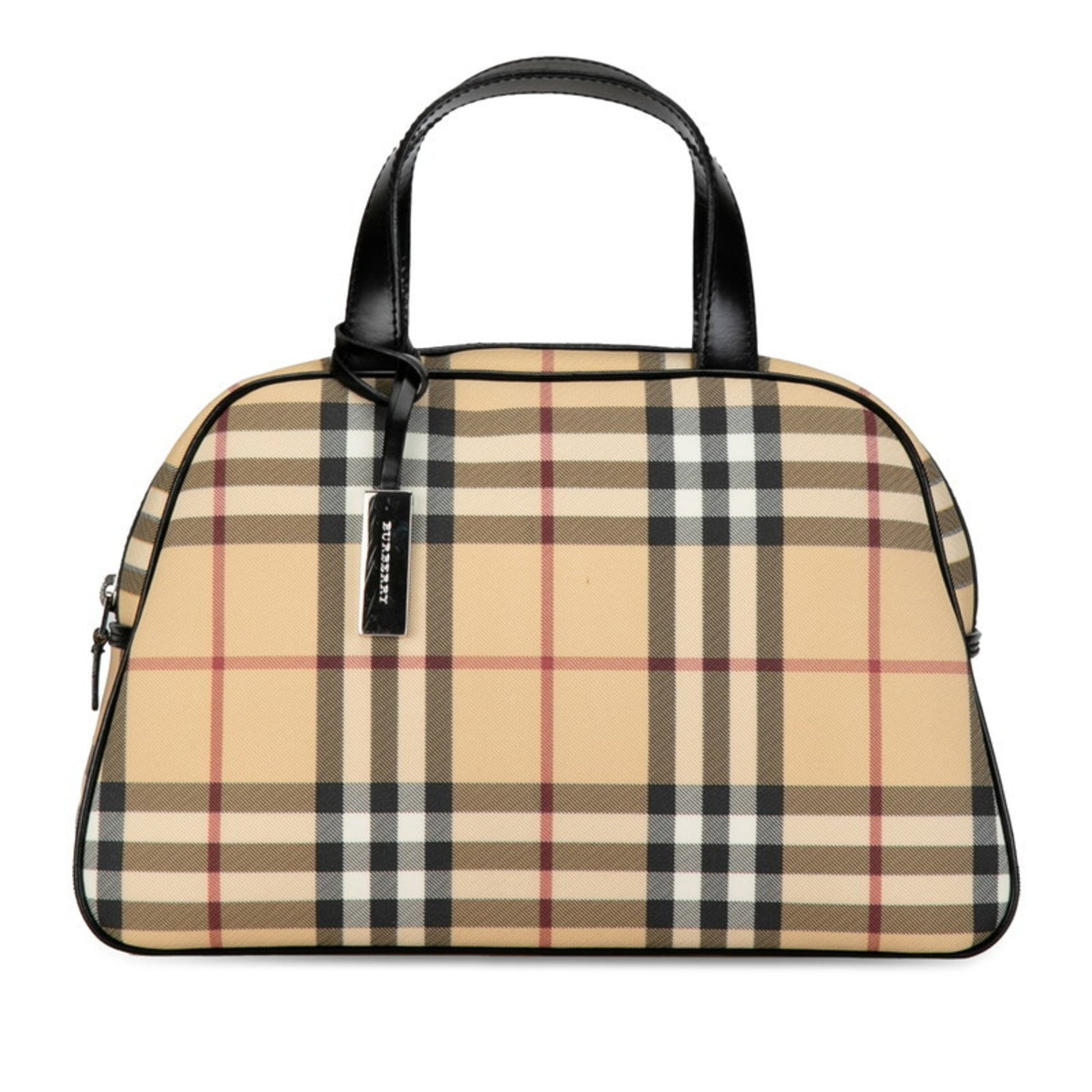 Burberry Nova Check, Beige, Canvas, handbag