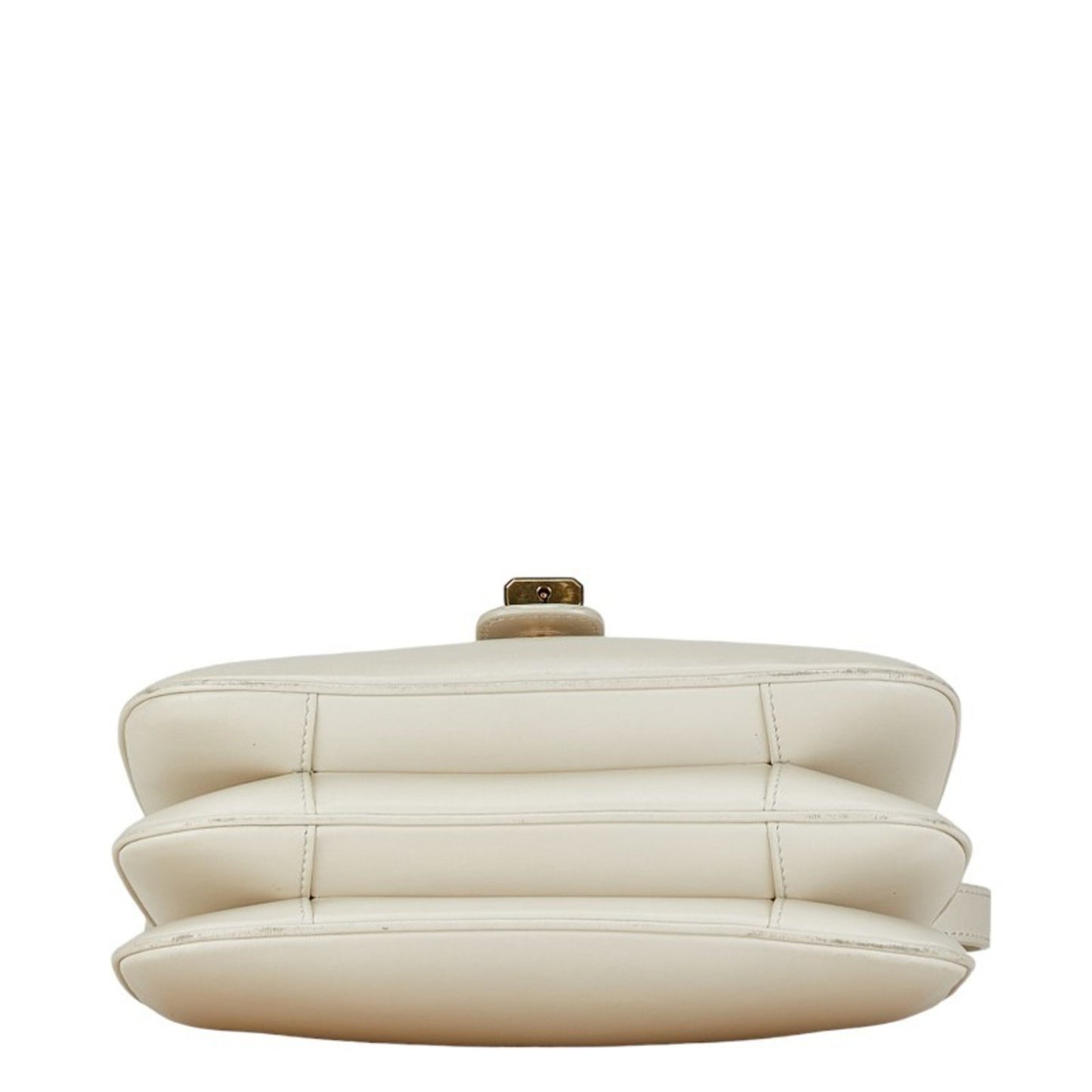 Céline Tabou, White, Leather, shoulder