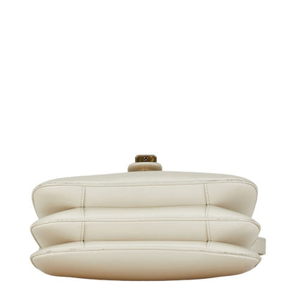 Céline Tabou, White, Leather, shoulder