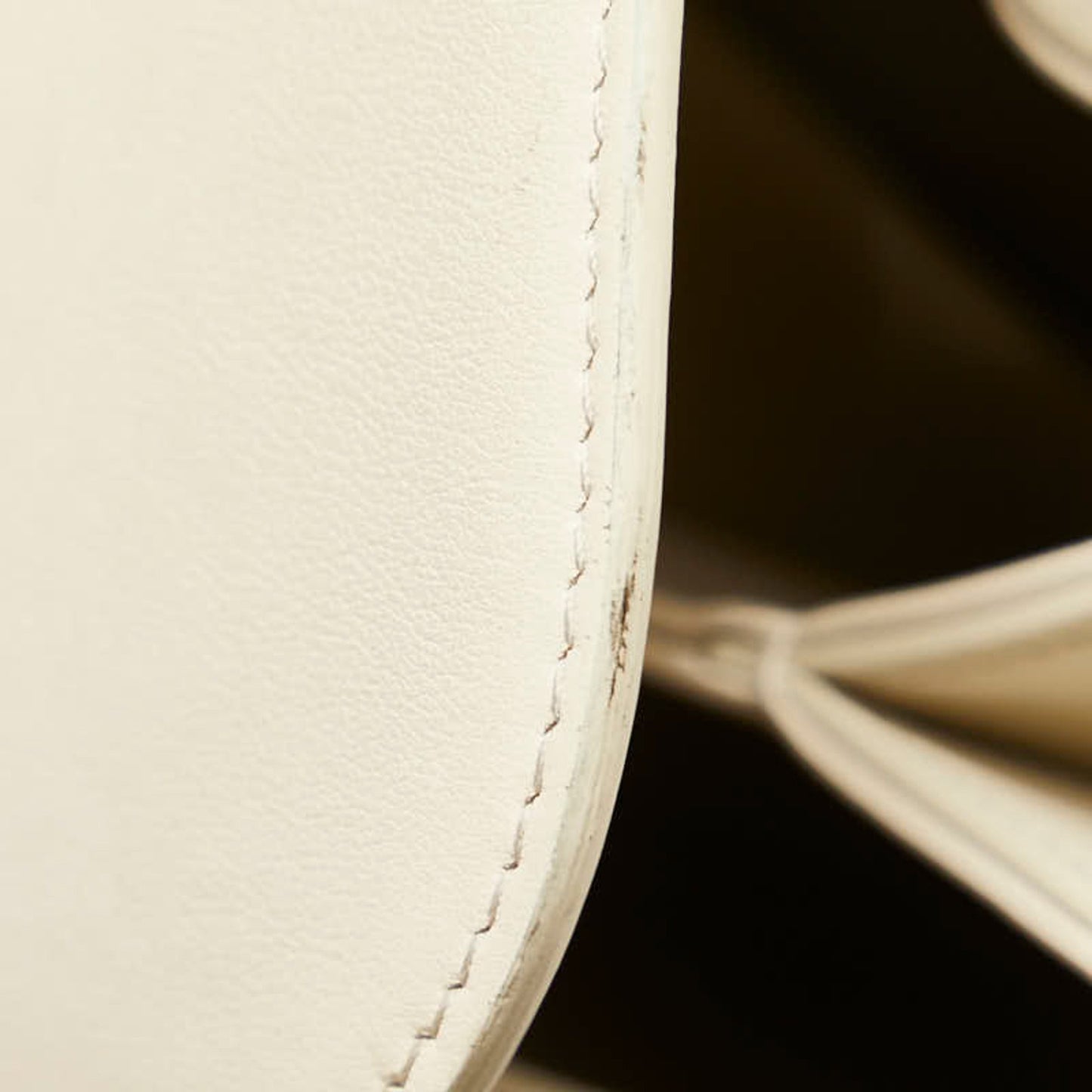 Céline Tabou, White, Leather, shoulder