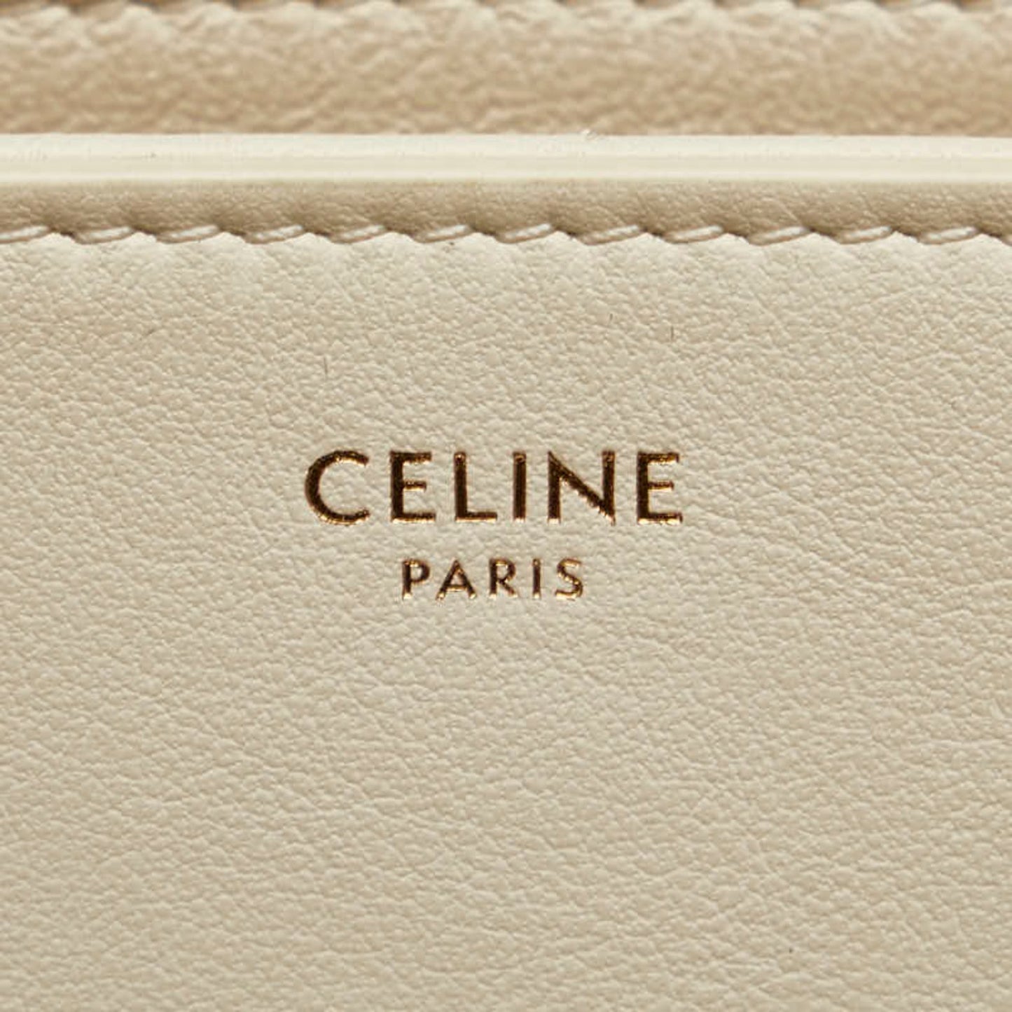 Céline Tabou, White, Leather, shoulder