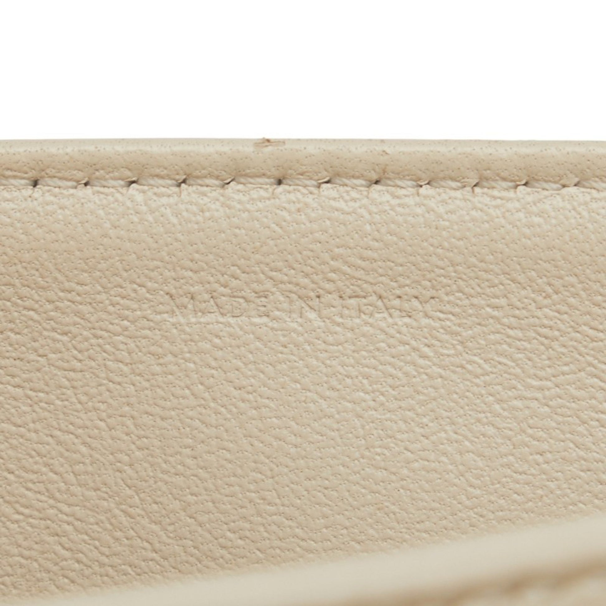 Céline Tabou, White, Leather, shoulder