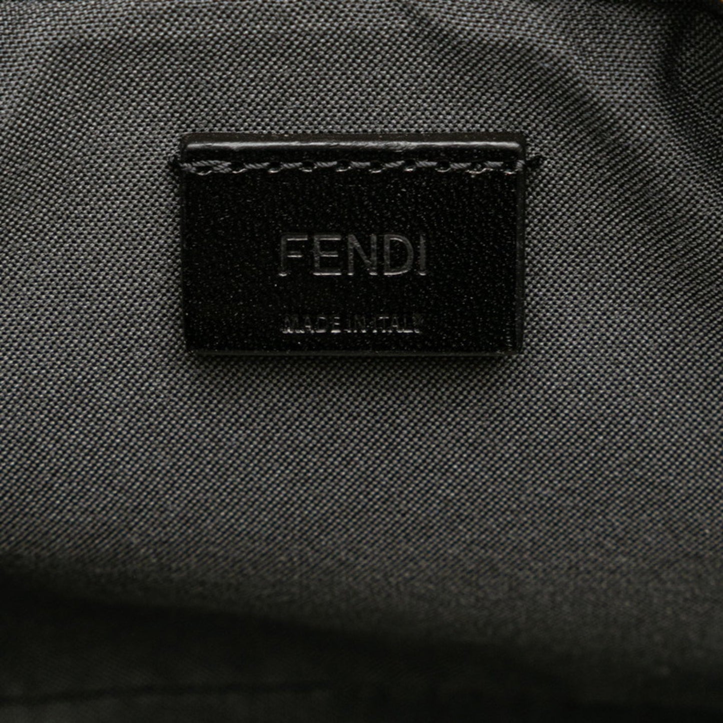 Fendi Zucca, Grey, Canvas, shoulder