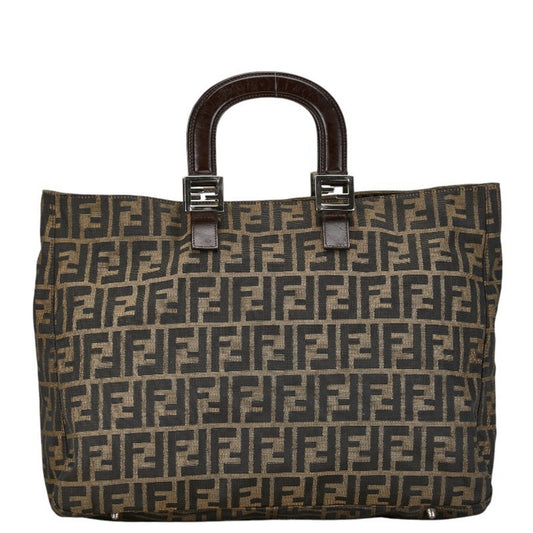 Fendi Zucca, Brown, Canvas, tote