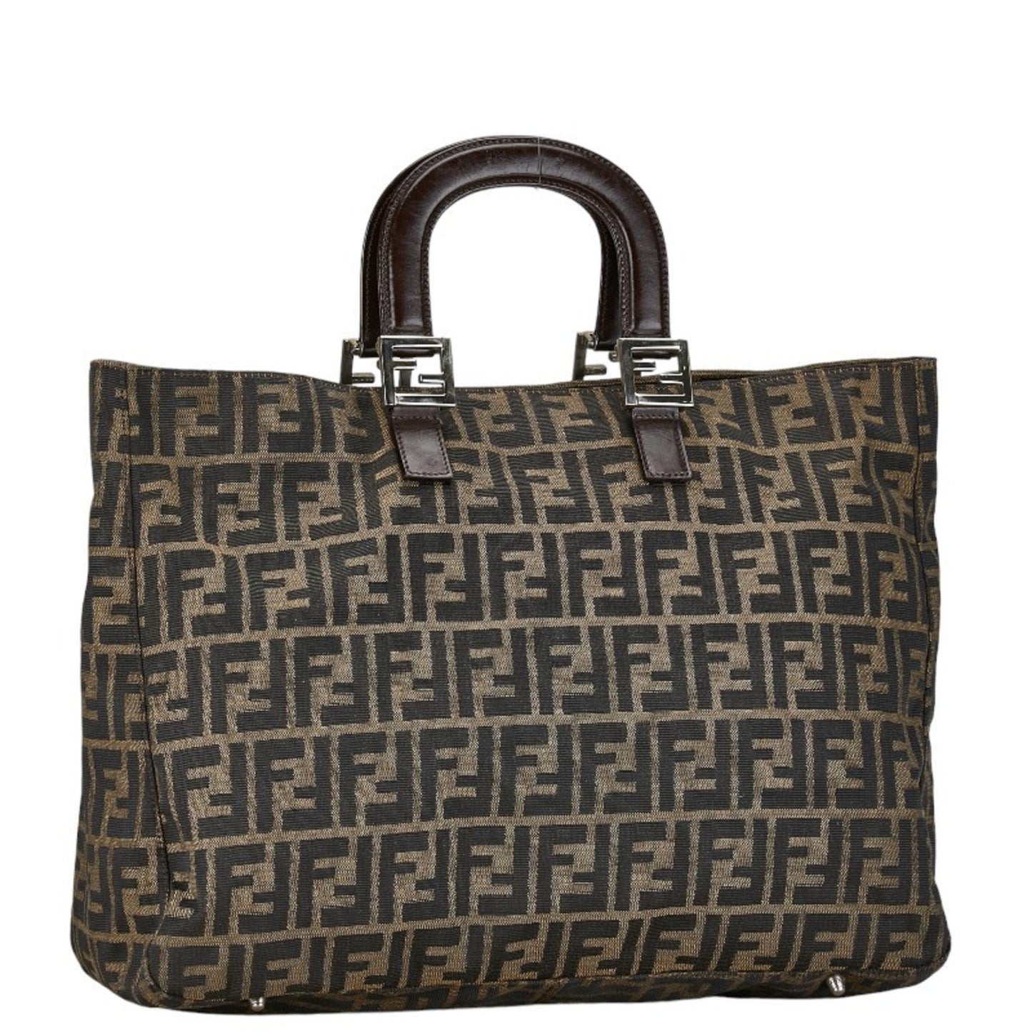 Fendi Zucca, Brown, Canvas, tote