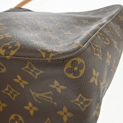 Louis Vuitton Looping Monogram Canvas, Brown, Canvas, Handbag