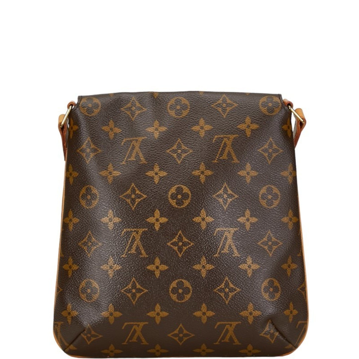 Louis Vuitton Musette Salsa, Brown, Leather, shoulder