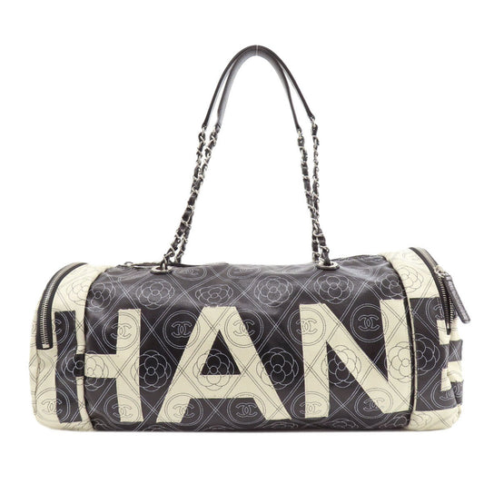 Chanel Coco Mark, Black, Leather, travel