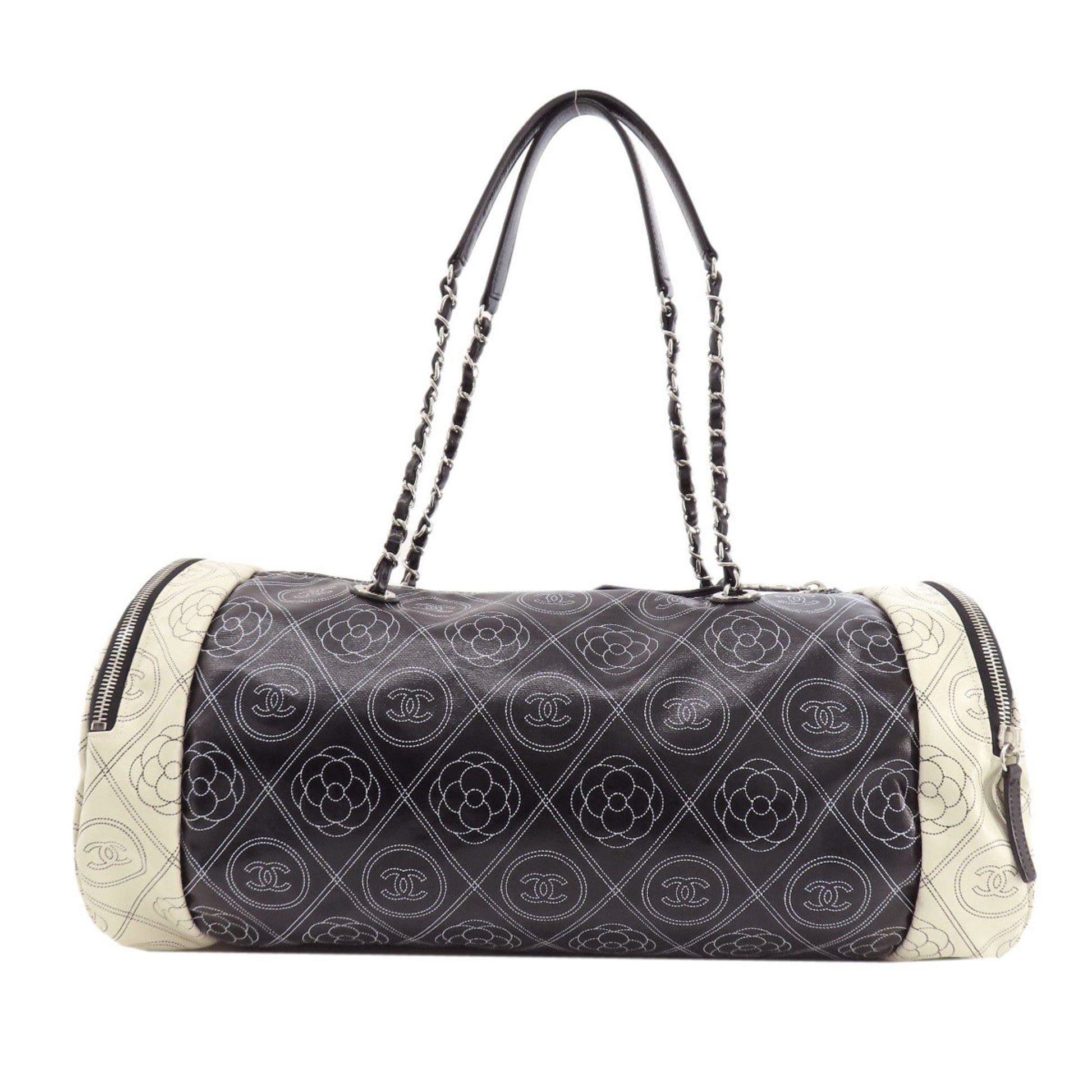 Chanel Coco Mark, Black, Leather, travel
