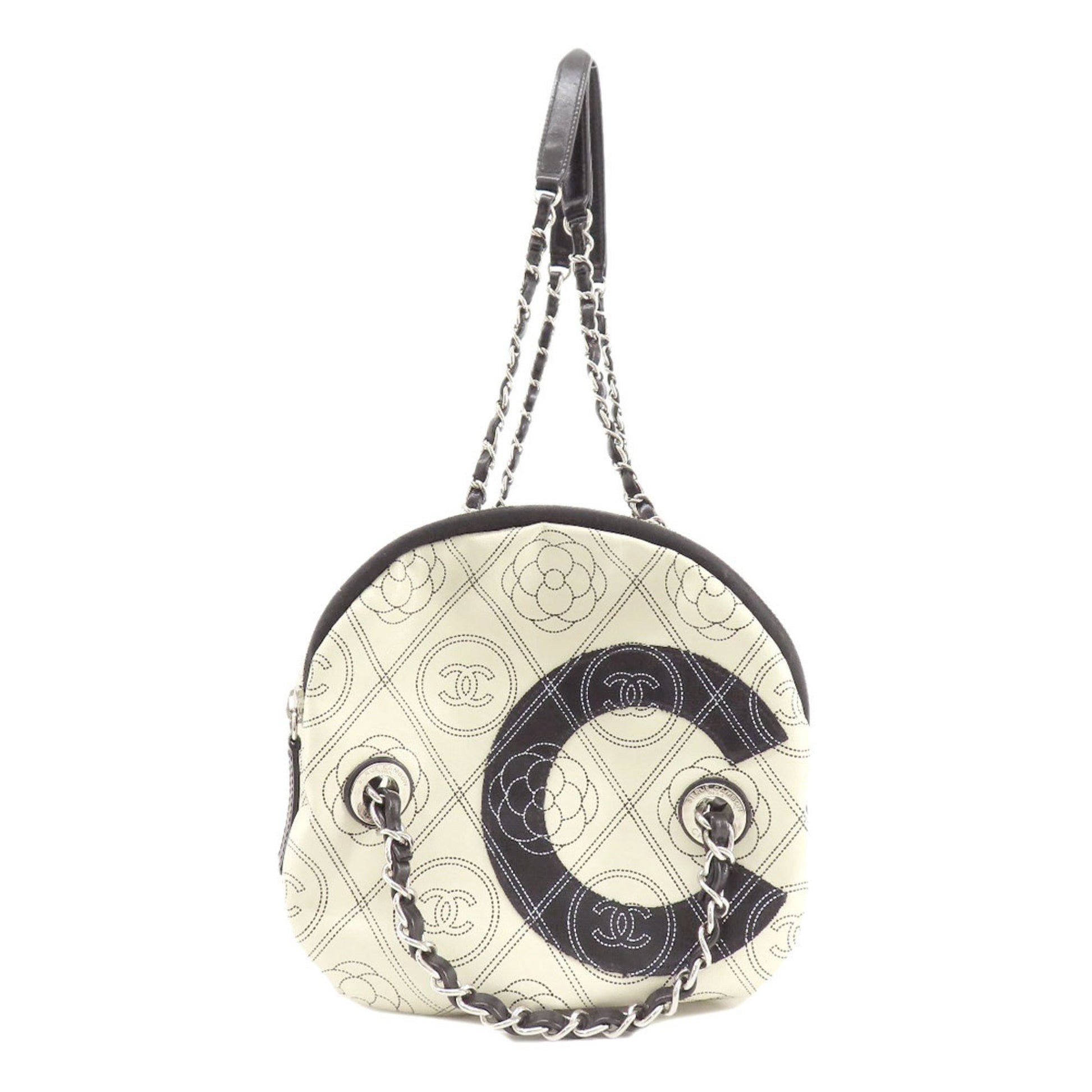 Chanel Coco Mark, Black, Leather, travel