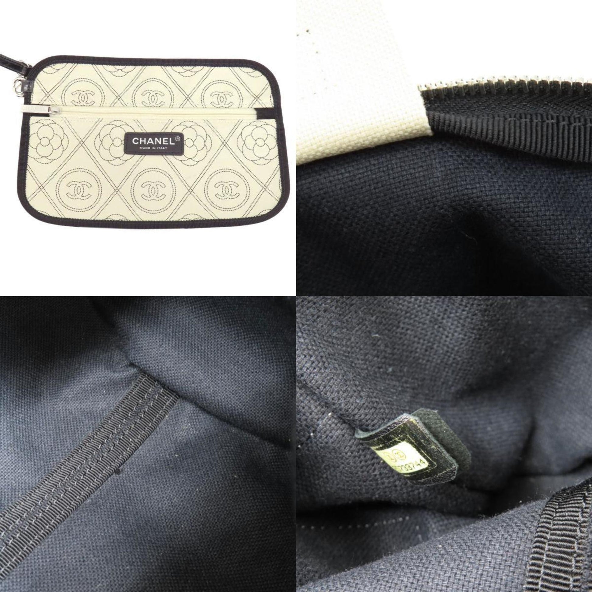 Chanel Coco Mark, Black, Leather, travel