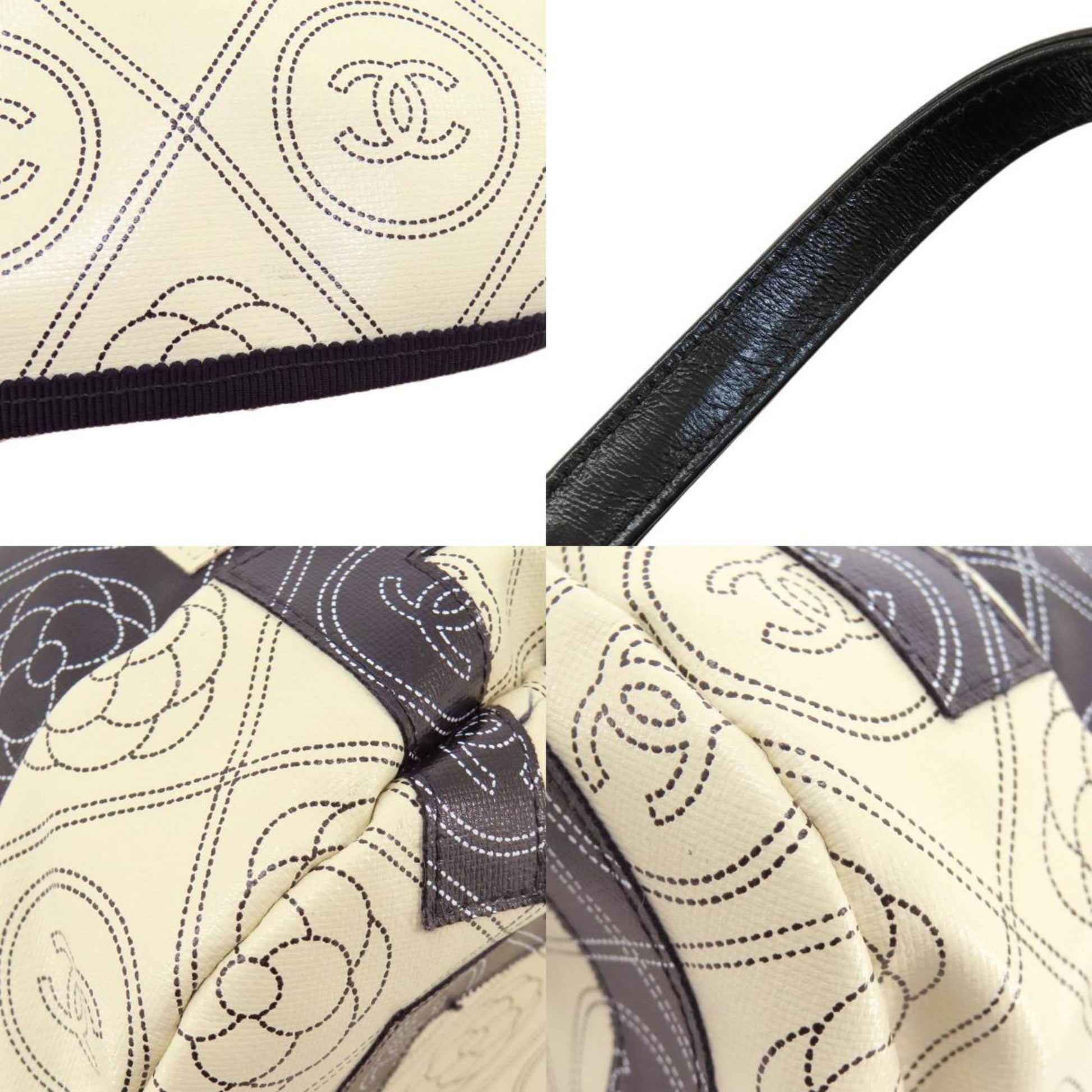 Chanel Coco Mark, Black, Leather, travel