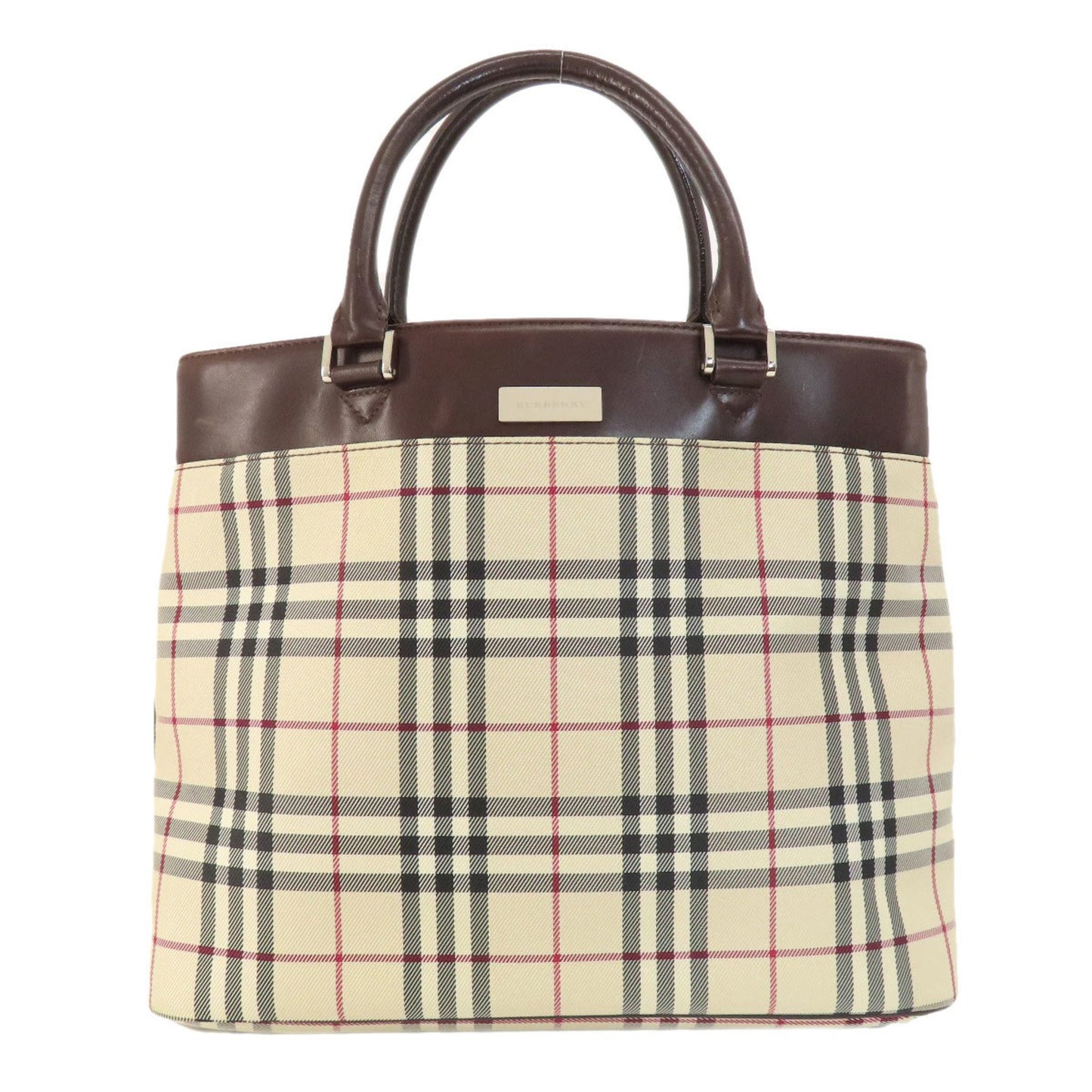 Burberry Nova Check, Beige, Canvas, tote