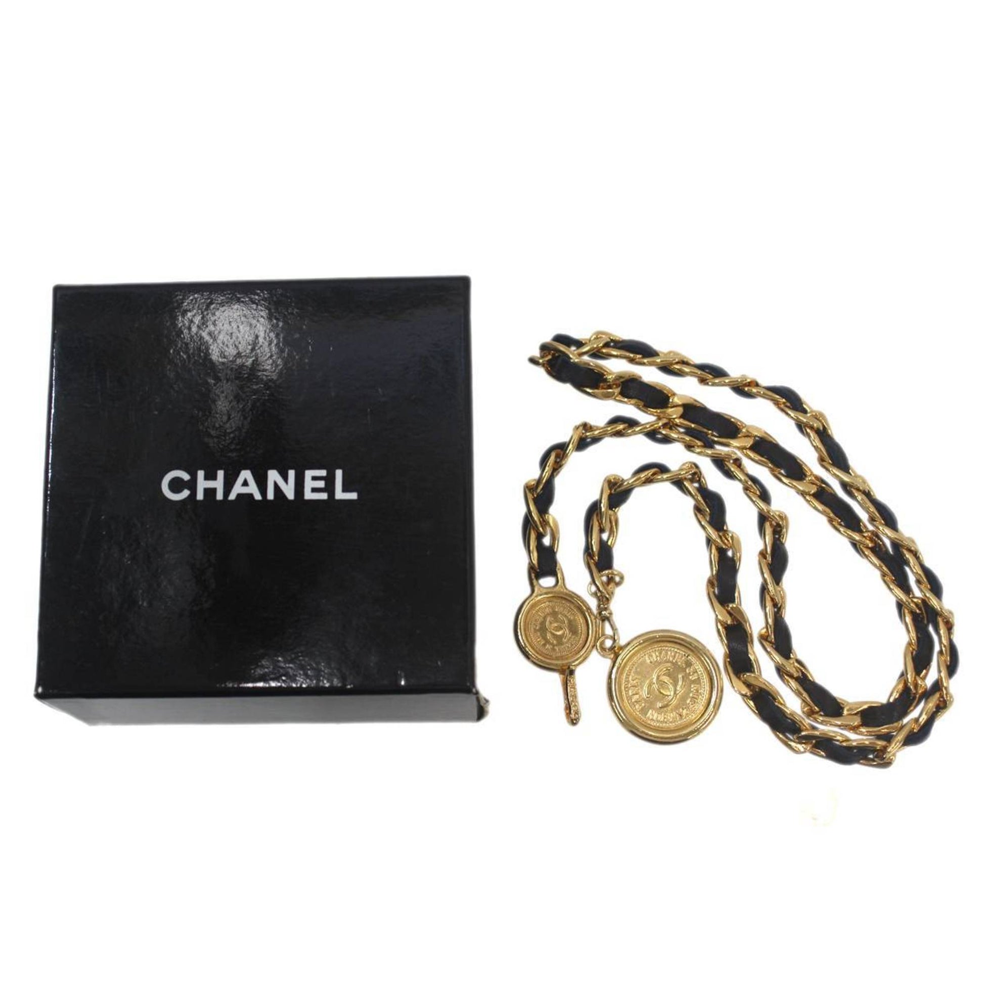 Chanel Cambon, Gold, Leather, belt